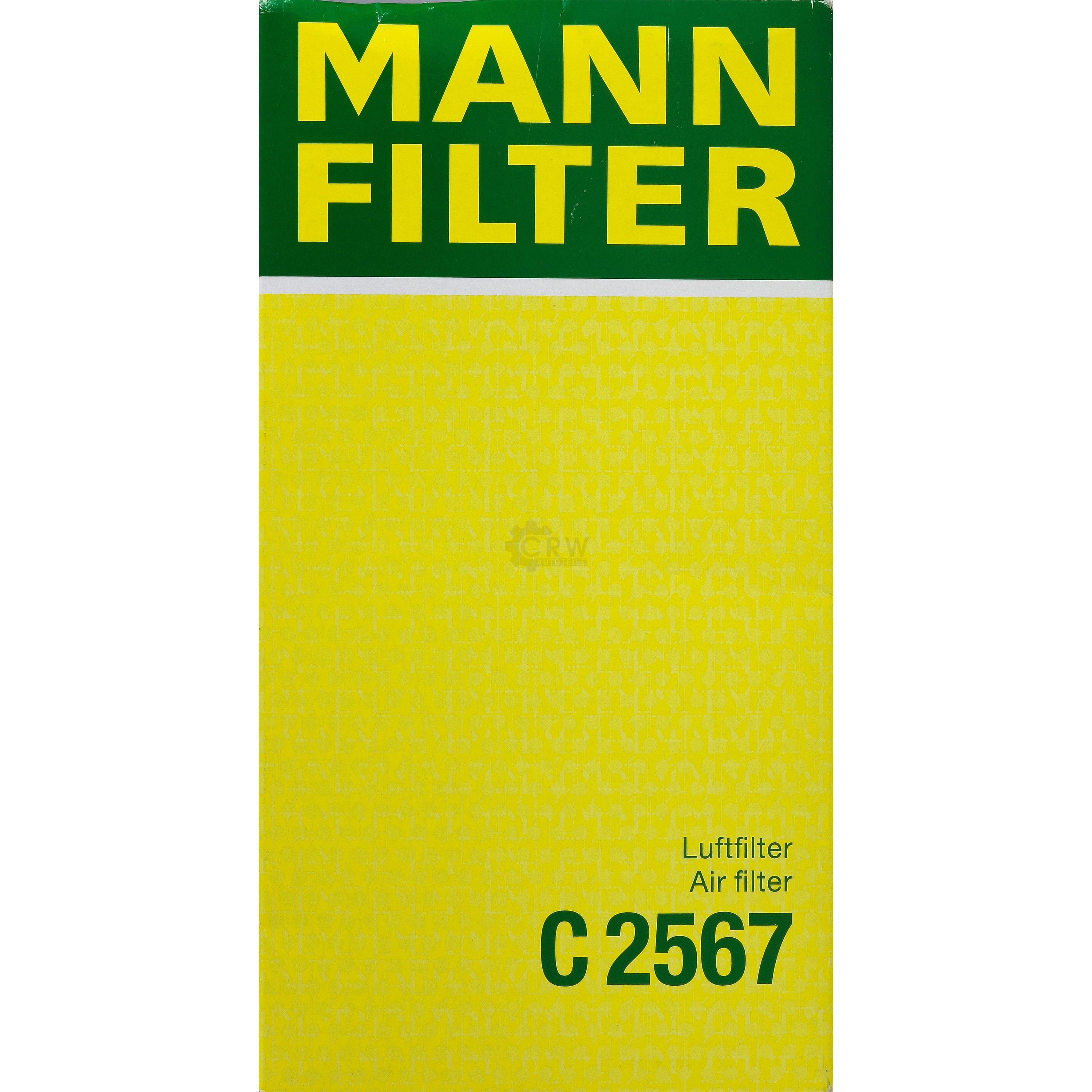 MANN-FILTER Luftfilter für Citroën Jumpy Kasten C5 II Break RE_ 1.6 HDi RC_