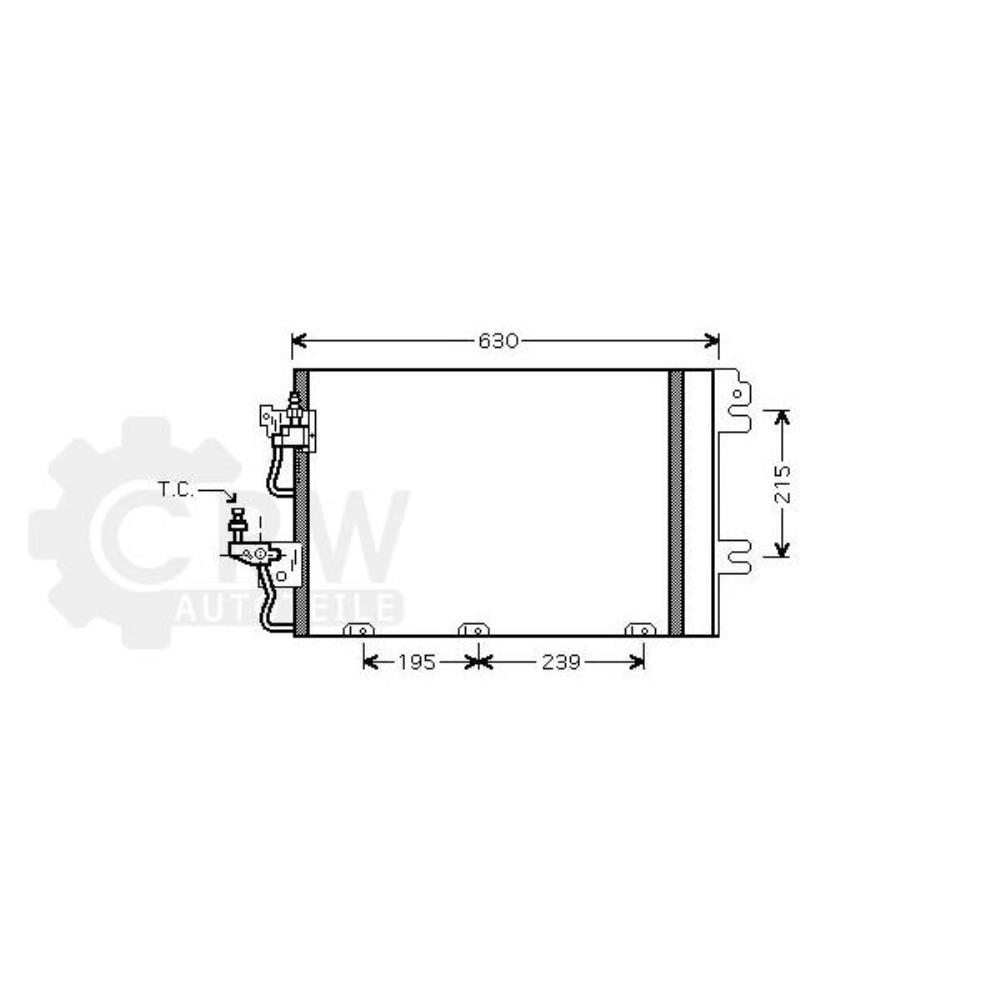 Kondensator Klimaanlage für Opel Zafira B A05 Astra H Caravan L35 L48