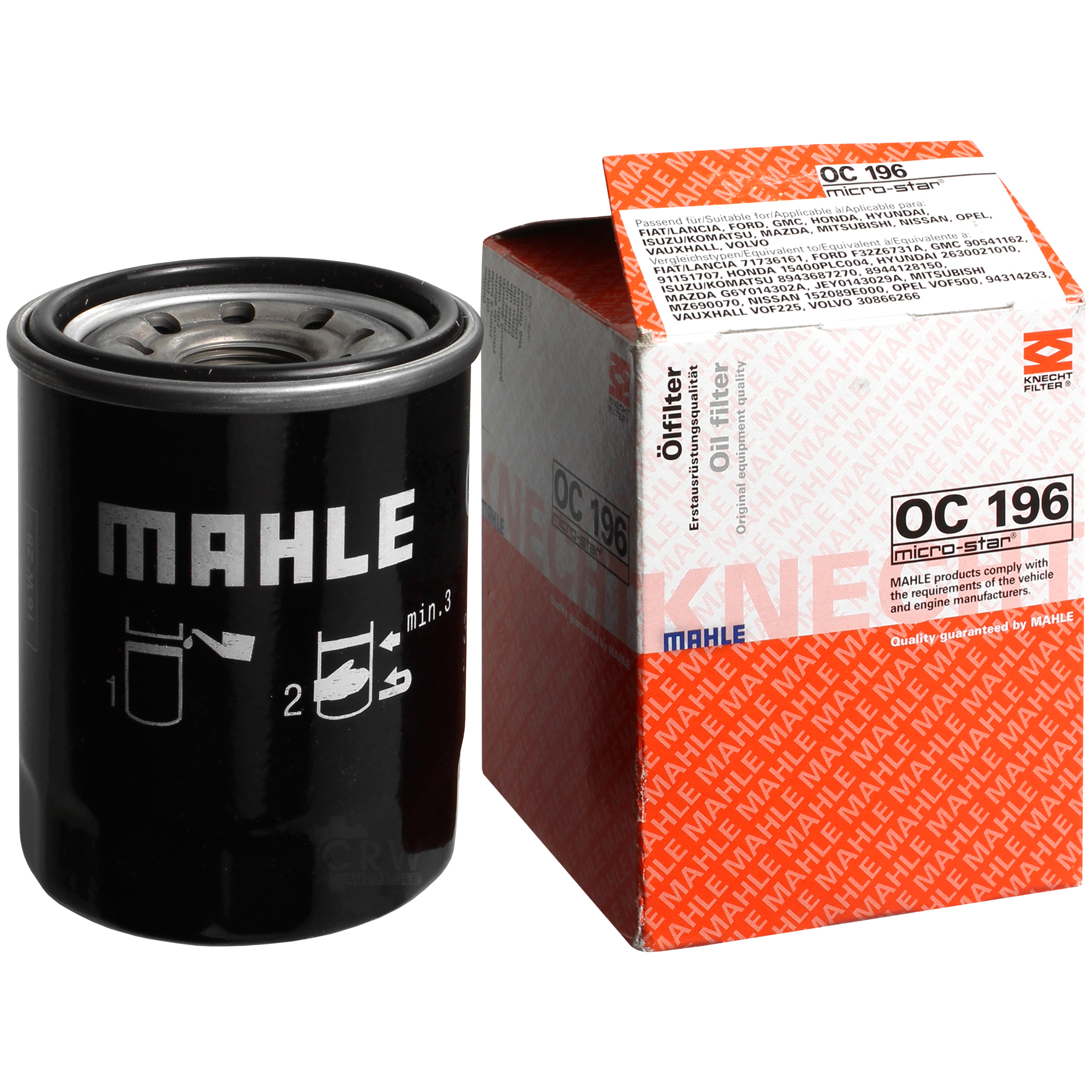 MAHLE / KNECHT Ölfilter OC 196 Öl Filter Oil