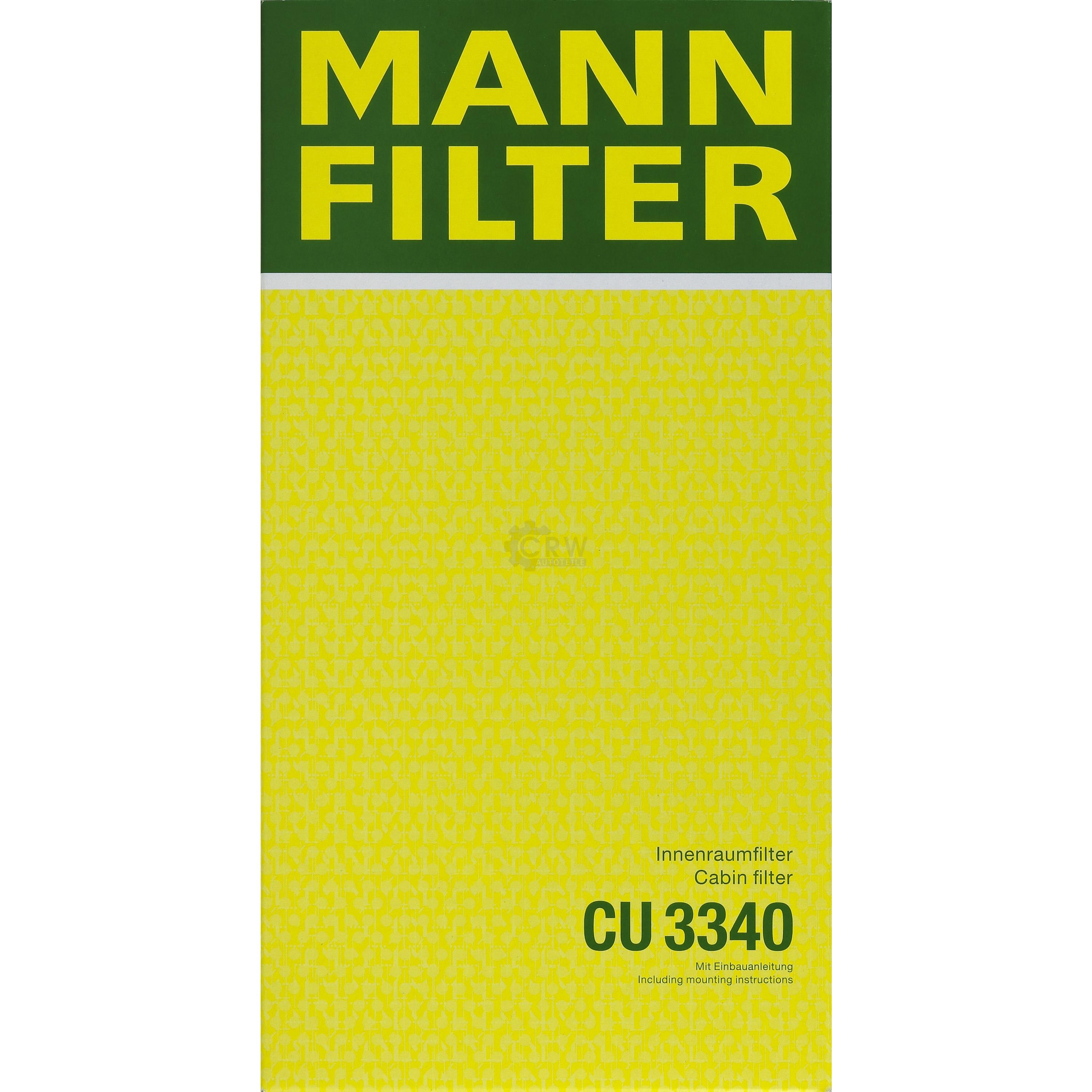 MANN-FILTER Innenraumfilter Pollenfilter CU 3340