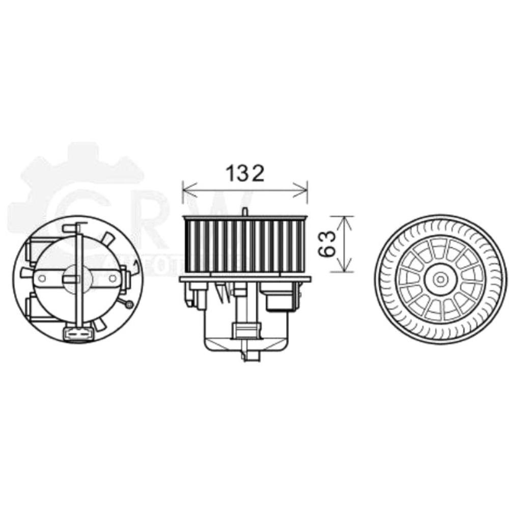 Elektromotor Innenraumgebläse für Volvo XC60 156 D4 D5 AWD V60 155 157 2.0 T4