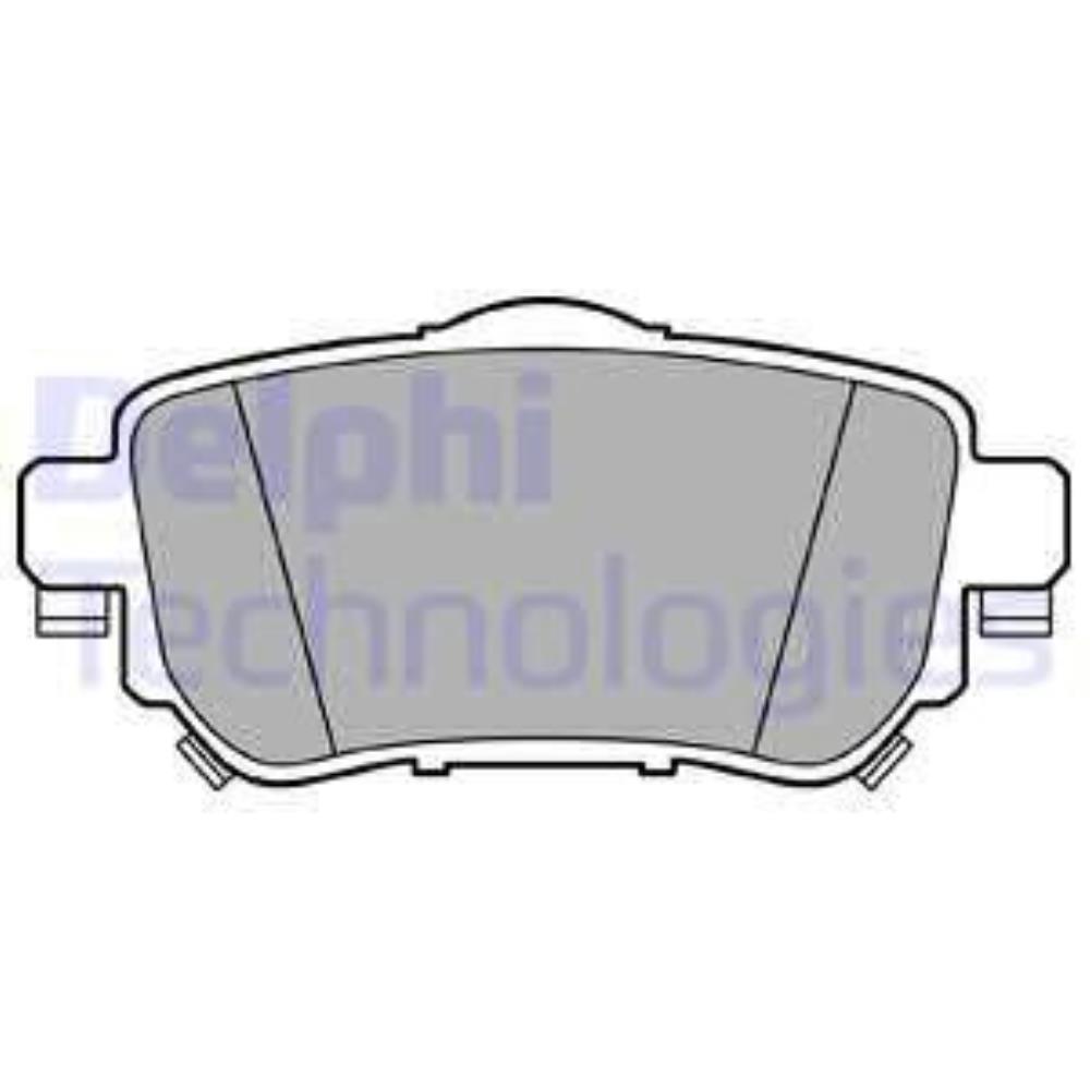 DELPHI Bremsbeläge hinten für Nissan Qashqai II X-Trail Renault Kadjar Koleos