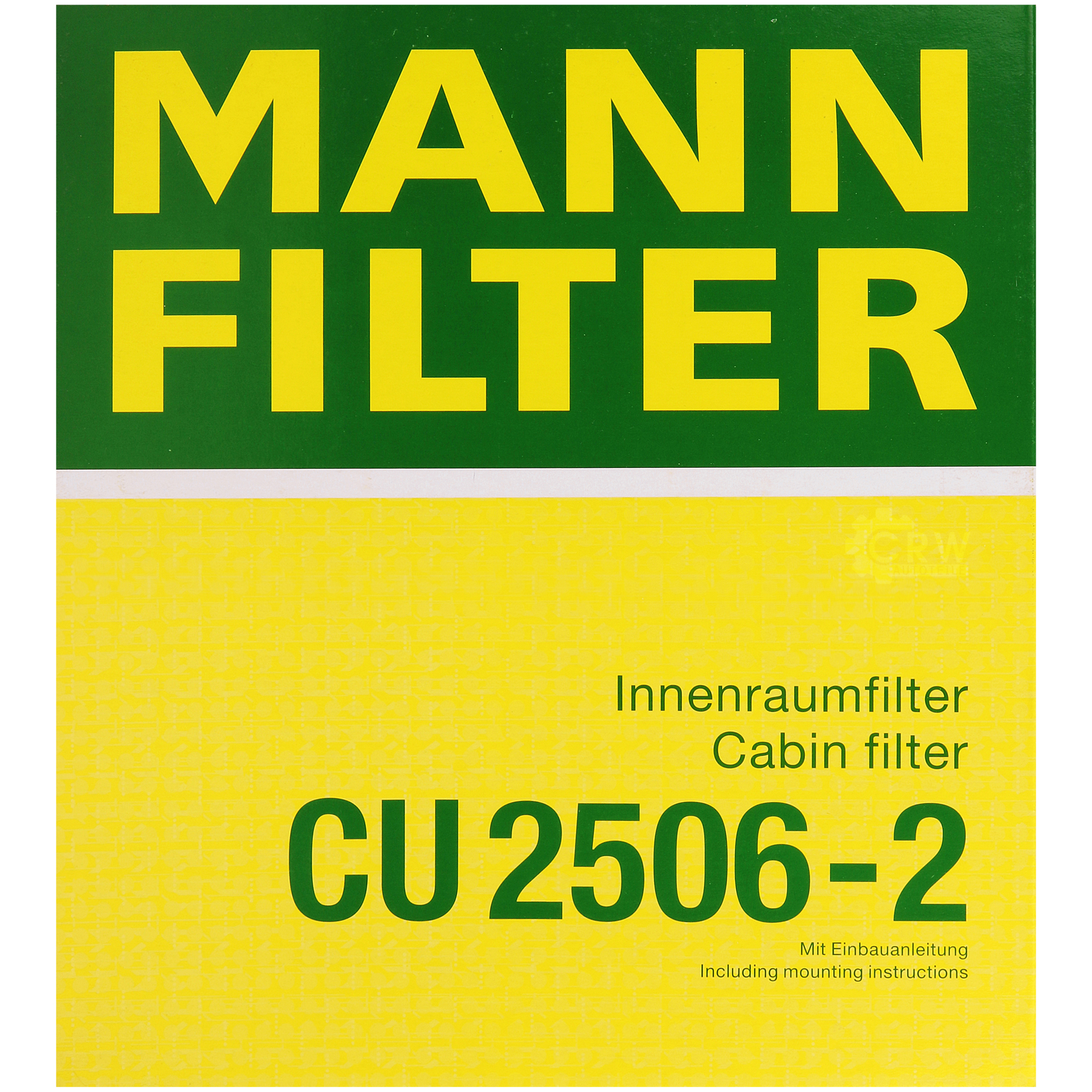 MANN-FILTER Innenraumfilter Pollenfilter CU 2506-2