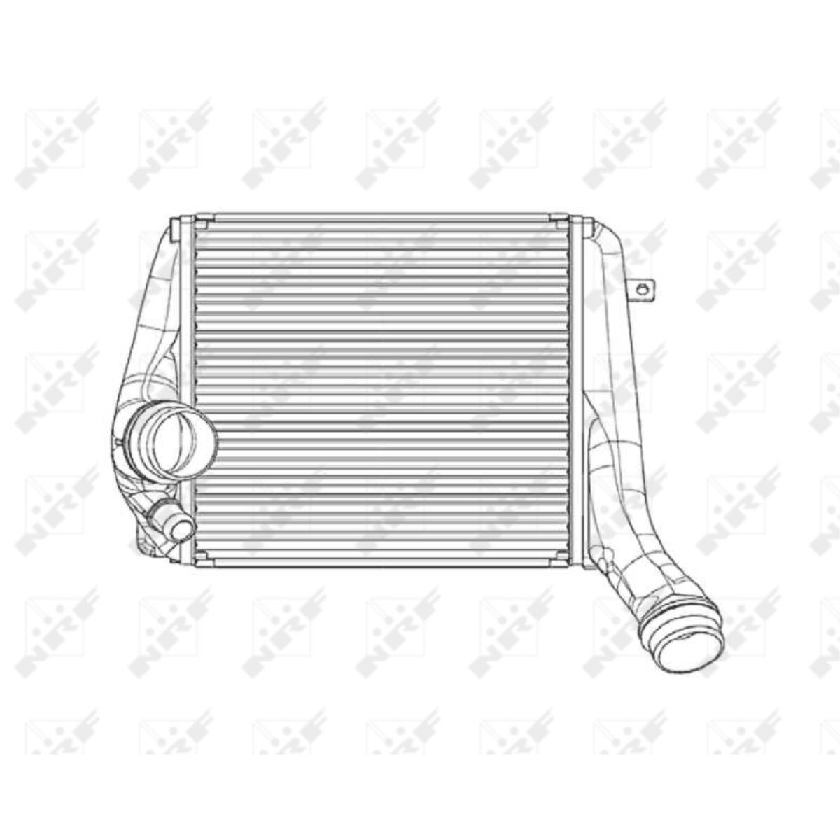 Ladeluftkühler Turbokühler mit Gummilager passend für Porsche Panamera 970