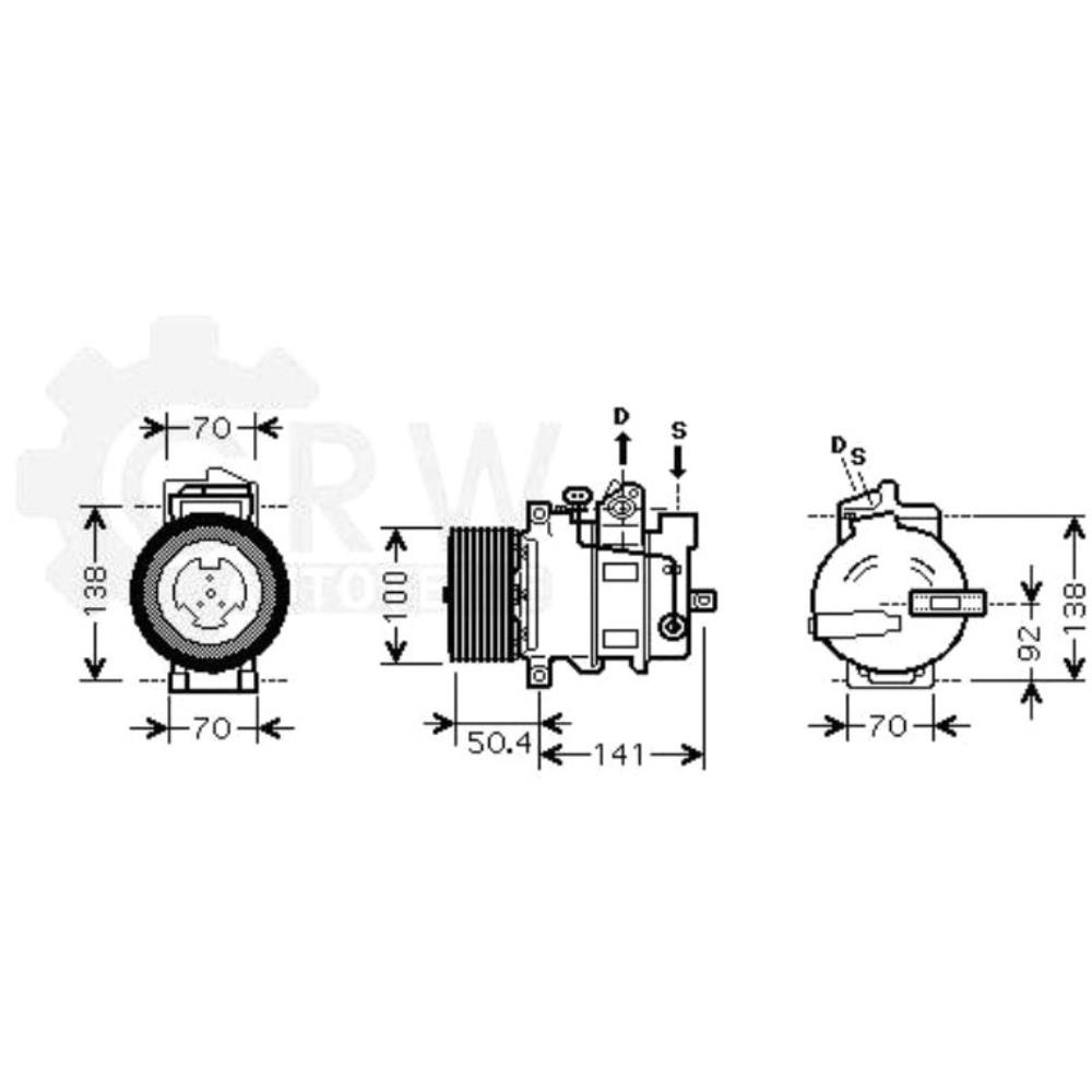 Kompressor Klimaanlage Klimakompressor für Mercedes-Benz GL-Klasse R-Klasse M-Klasse