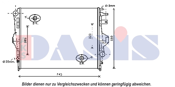 Kühler Wasserkühler Motorkühler für VW Touareg 7P5 4.2 V8 TDI