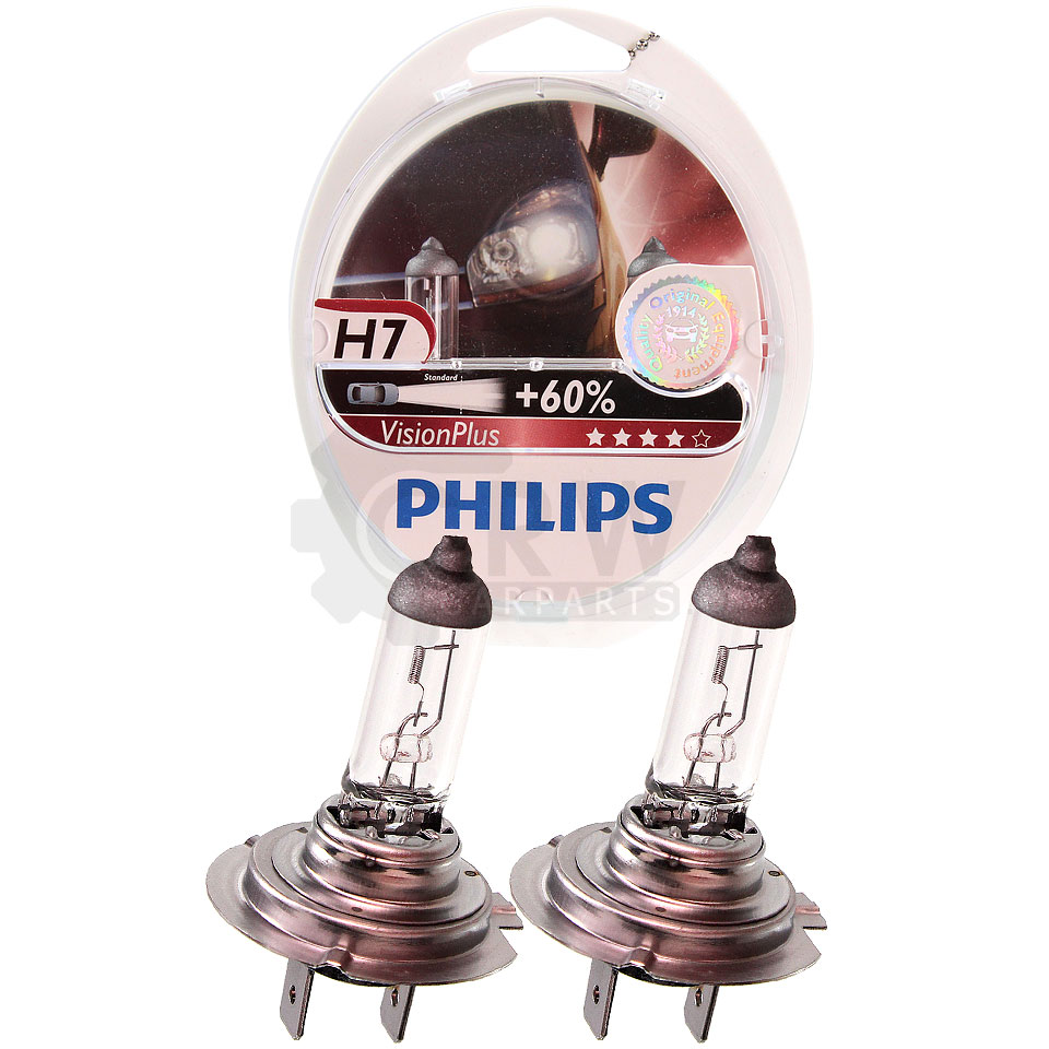 Philips Vision Plus +60% 2x H7 12V 55W PX26d