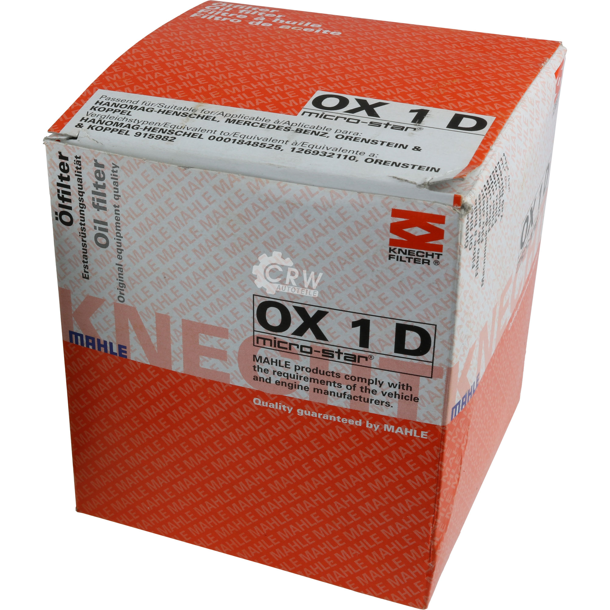 MAHLE Ölfilter OX 1D Oil Filter