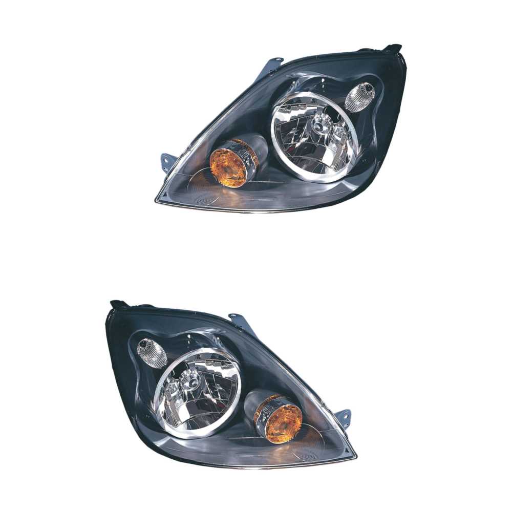 Halogen Scheinwerfer Set links & rechts Hauptscheinwerfer H4 für Ford Fiesta V
