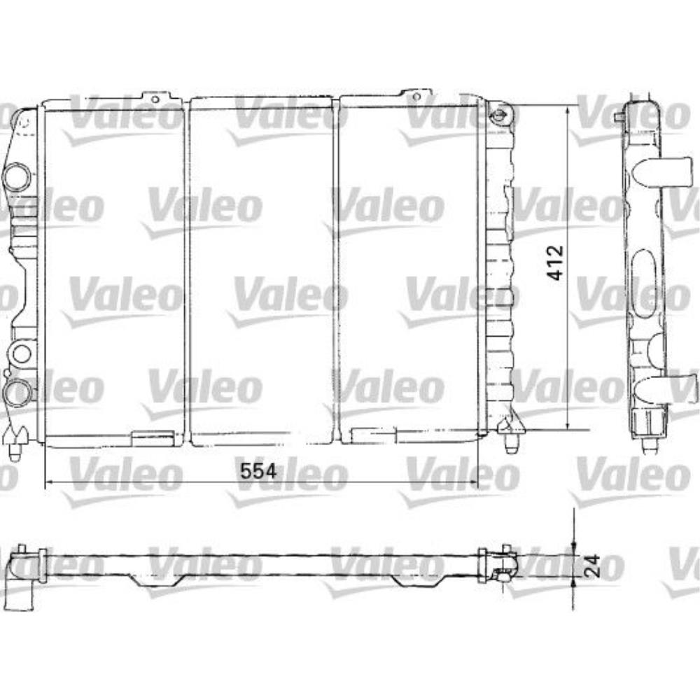 VALEO Wasserkühler Motorkühler Alu für Alfa Romeo Spider 916S_ 2.0 T.SPARK 16V