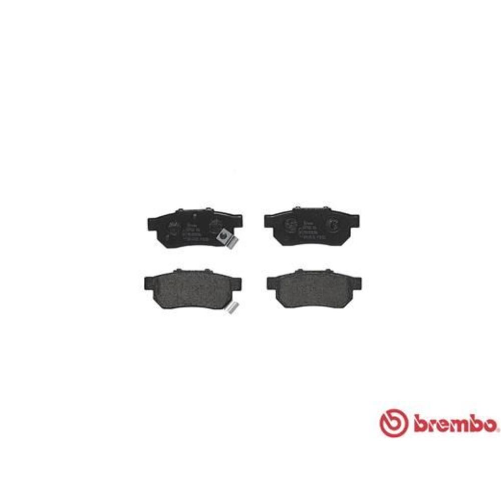 BREMBO Satz Bremsen Bremsscheiben Voll hinten + Bremsbeläge für Honda Jazz II