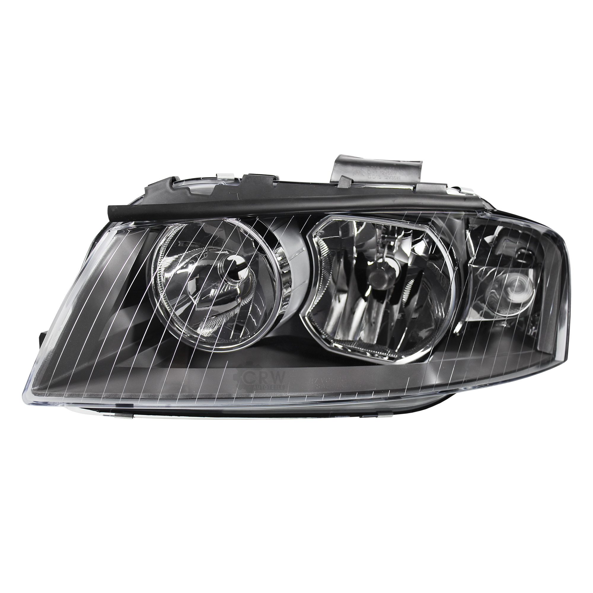 Halogen Scheinwerfer links für Audi A3 (8P) Bj. 05/03-07/08 H7/H7 mit Motor