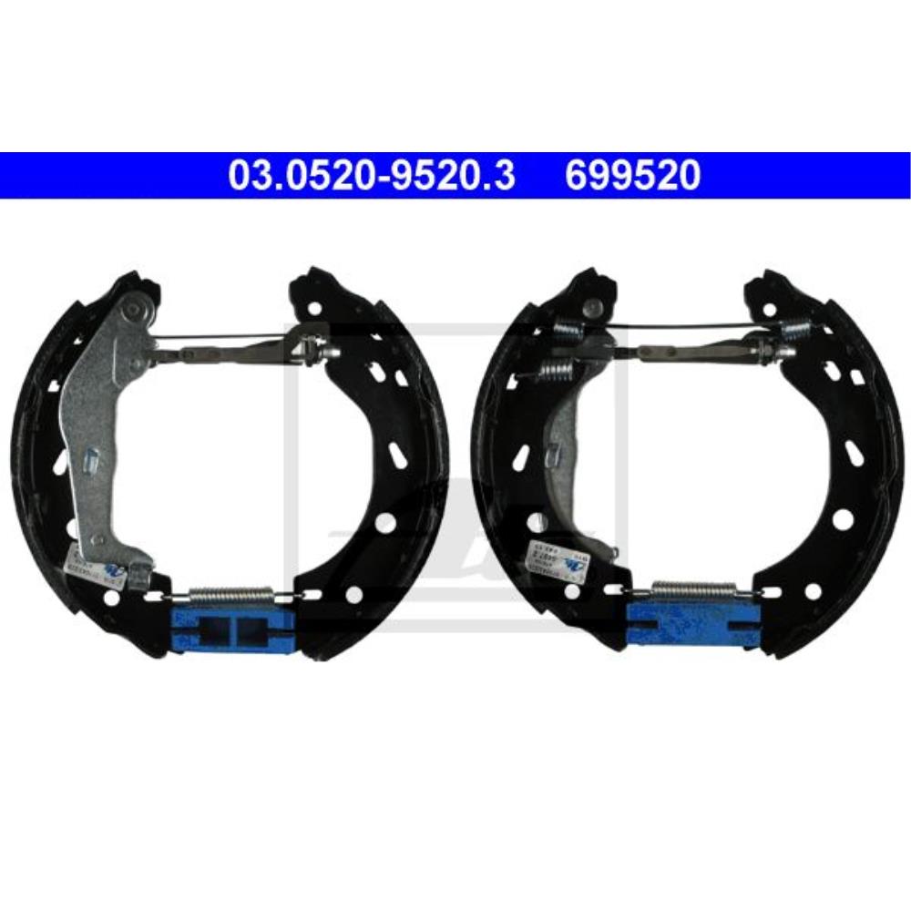 Bremsbackensatz 03.0520-9520.3 Hinterachse für Smart Fortwo Cabrio 451 Coupe