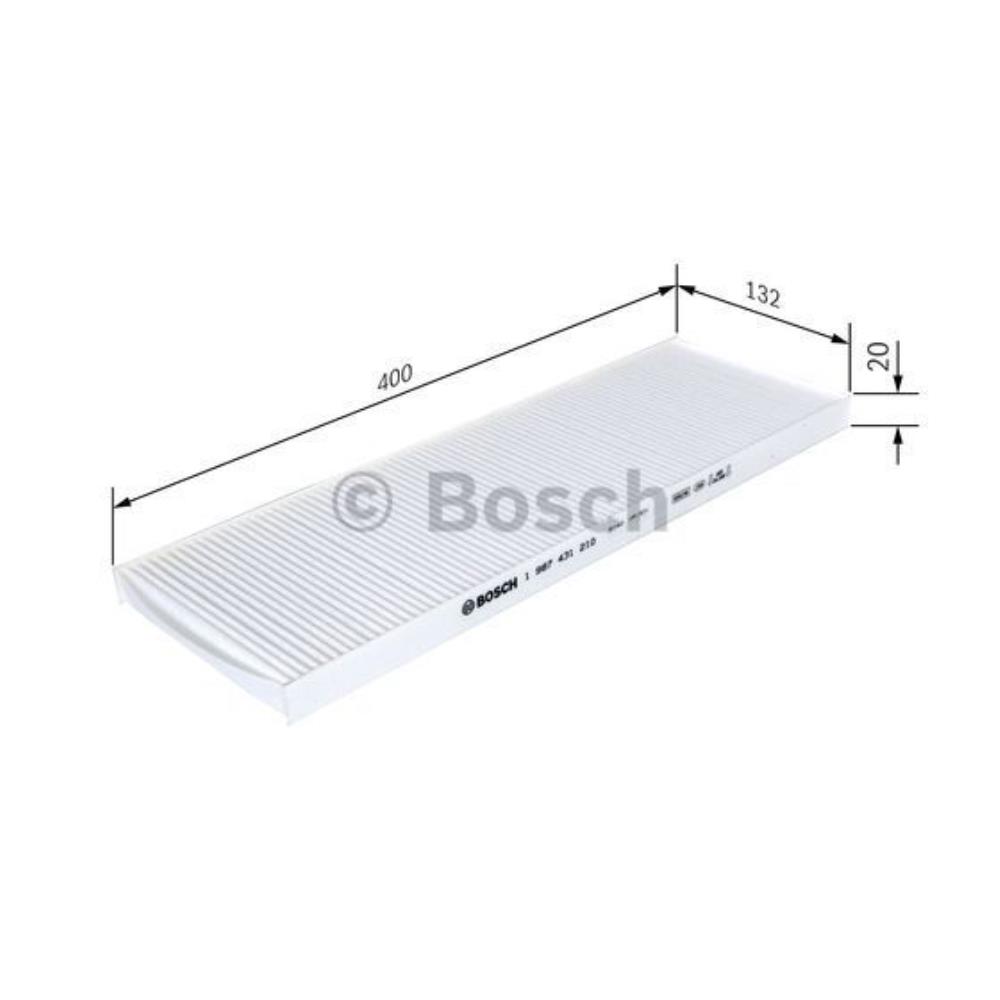 BOSCH Filter Innenraumluft Pollenfilter Innenraumfilter 1 987 431 210