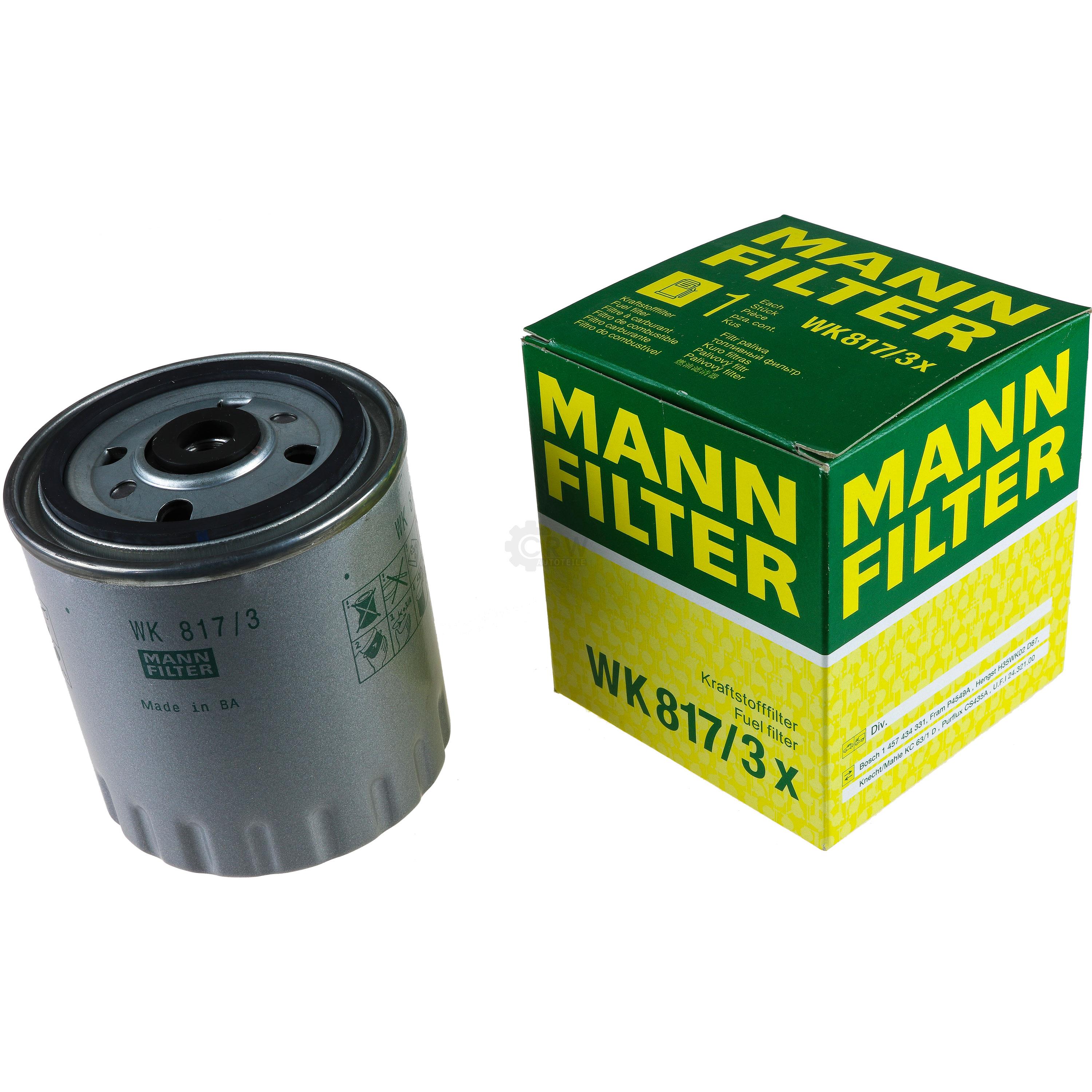 MANN-FILTER Kraftstofffilter WK 817/3 x Fuel Filter