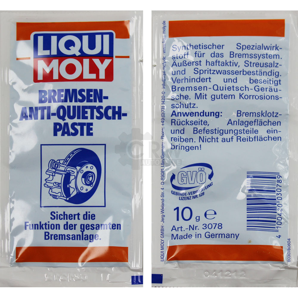 LIQUI MOLY Bremsen-Anti-Quietsch-Paste Bremsenpaste 10 g