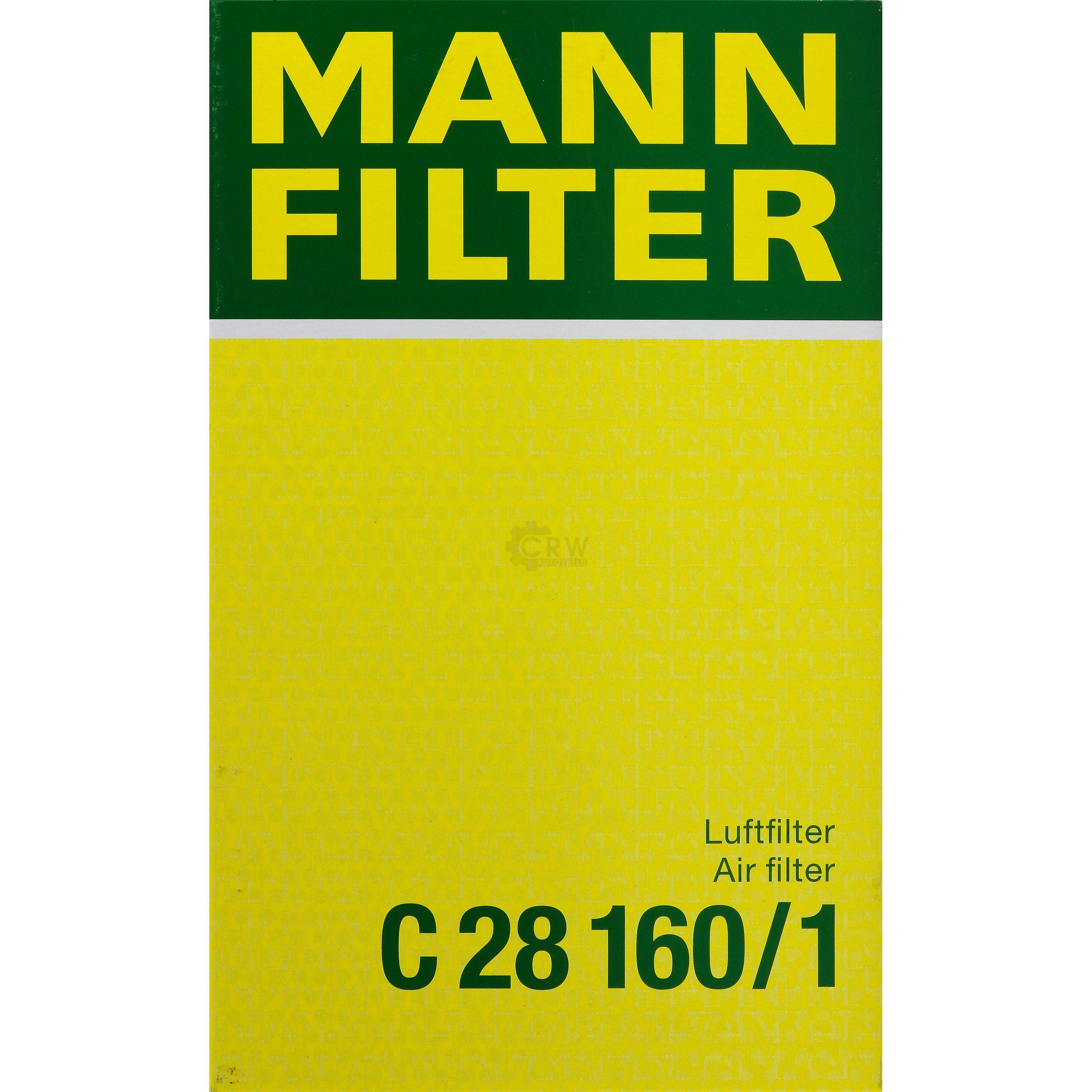 MANN-FILTER Luftfilter für Peugeot 5008 3008 Großraumlimousine 0U_ 2.0 HDi