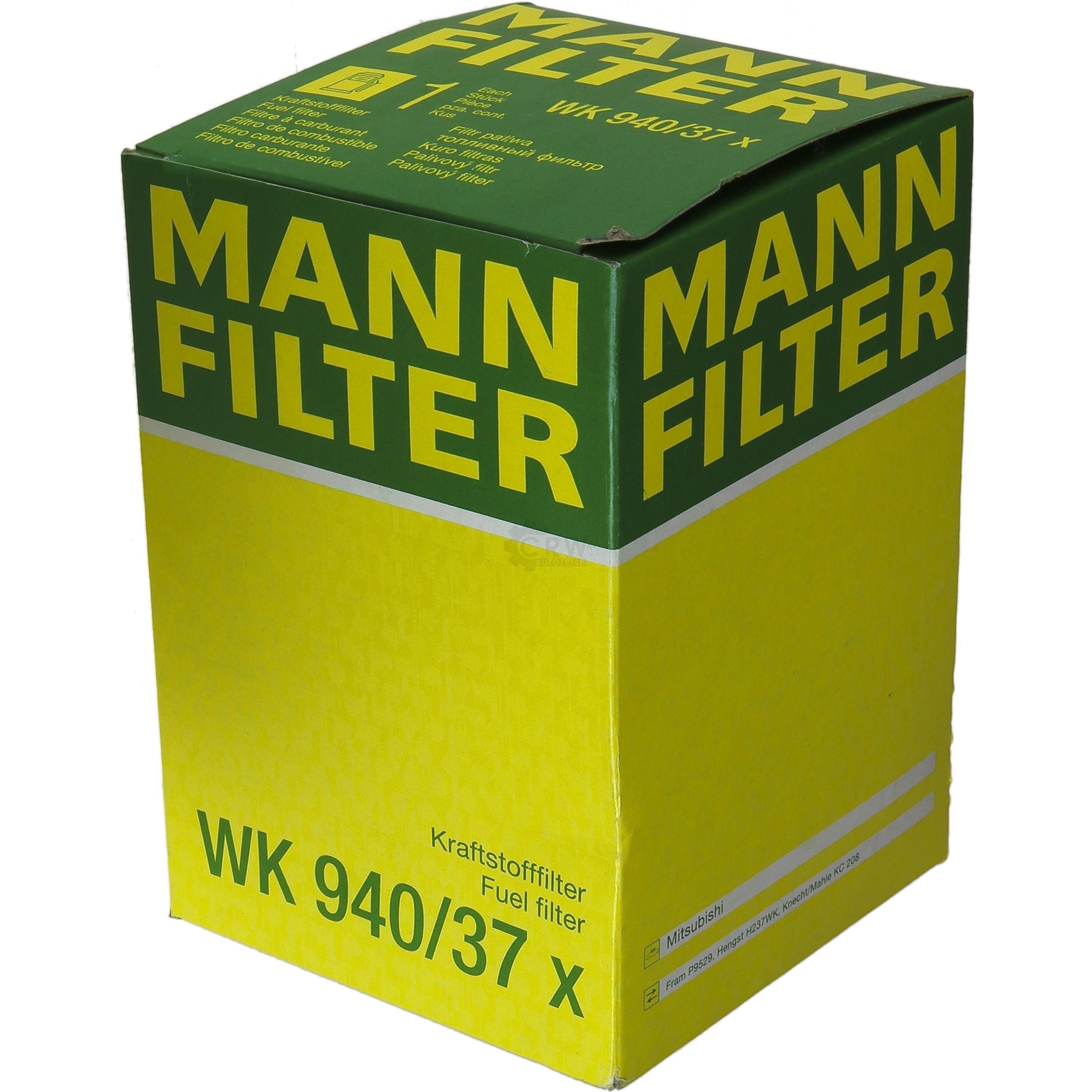 MANN-FILTER Kraftstofffilter WK 940/37 x Fuel Filter