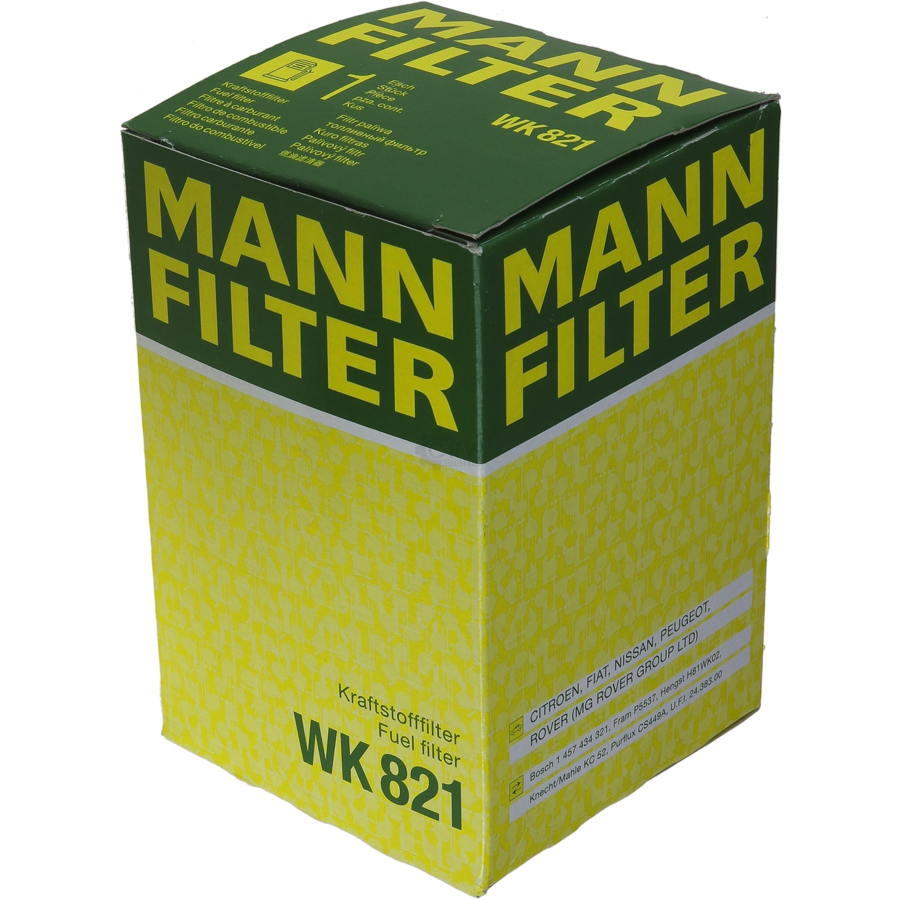 MANN-FILTER Kraftstofffilter WK 821 Fuel Filter