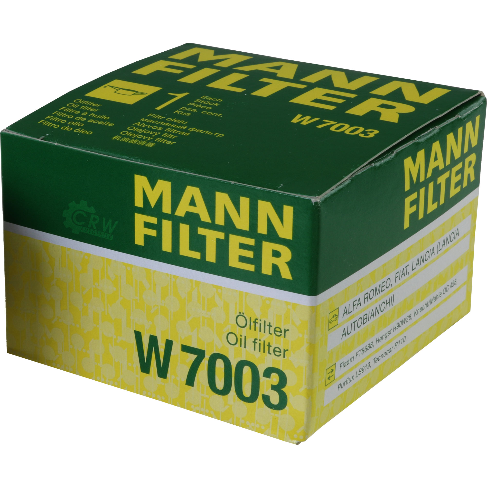 MANN-FILTER Ölfilter W 7003 Oil Filter