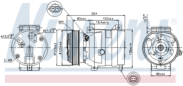 Kompressor Klimaanlage für Renault Laguna II Grandtour KG0/1_ BG0/1_ BJ0_