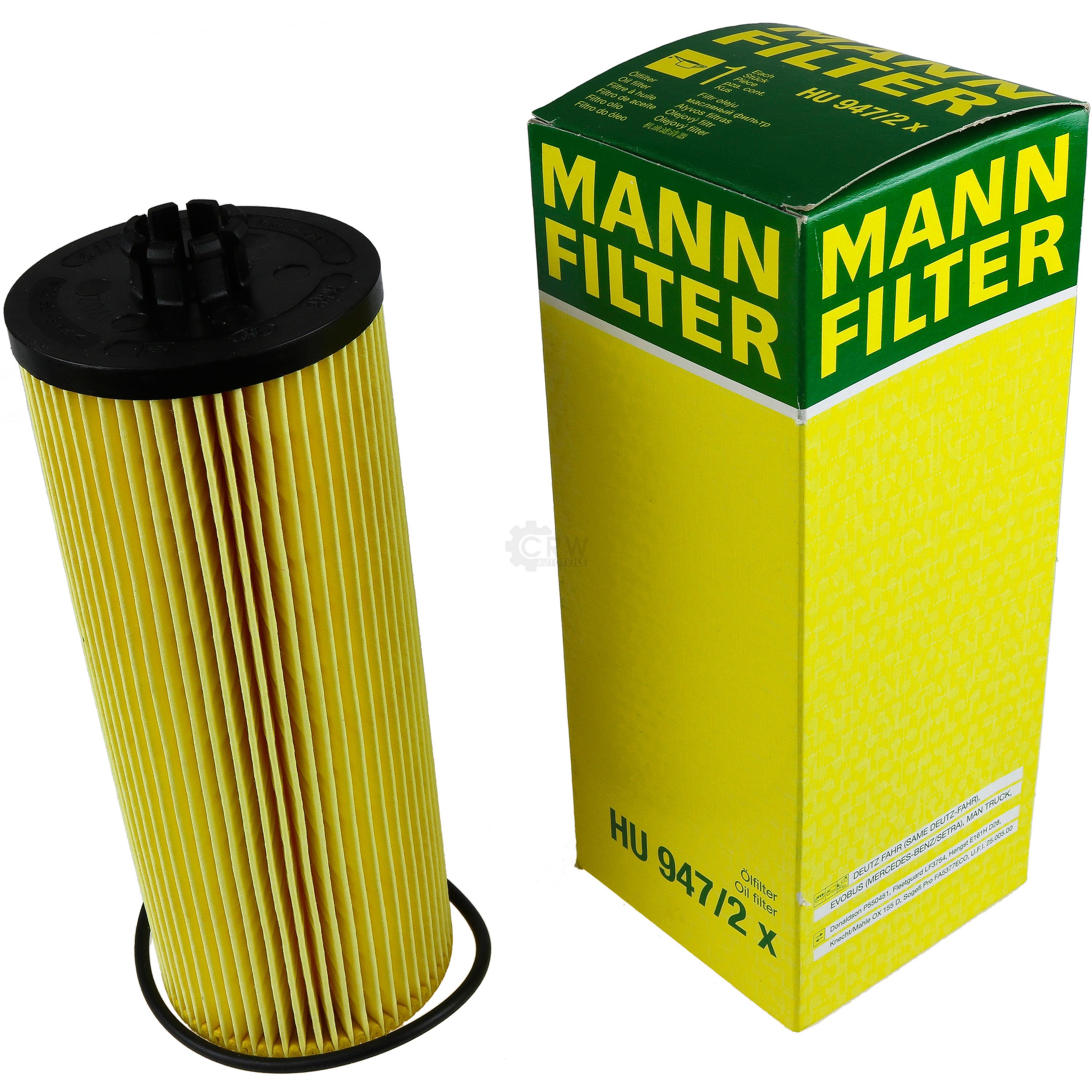 MANN-FILTER Ölfilter Oelfilter HU 947/2 x Oil Filter