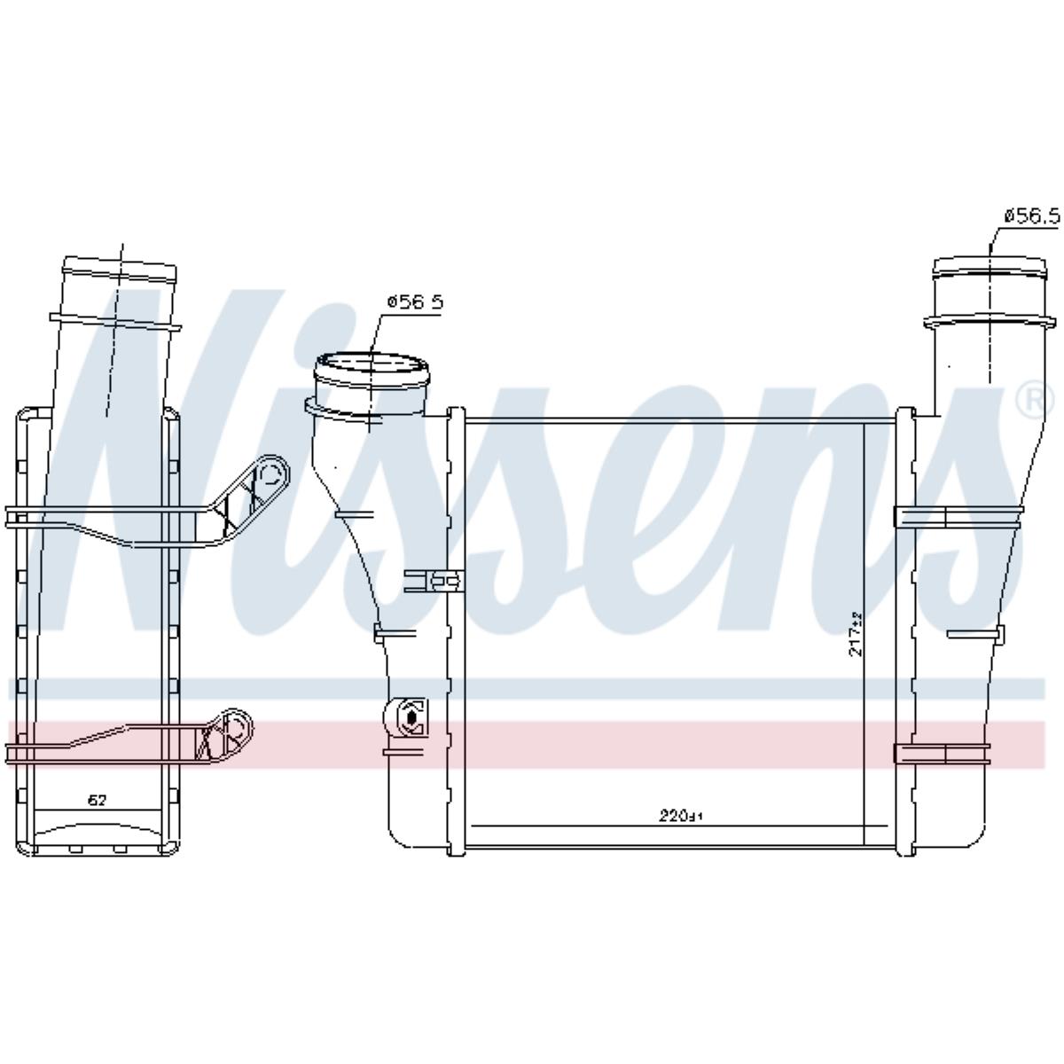 Ladeluftkühler luftgekühlt Aluminium für Audi A4 Avant 8E5 B6 8ED B7 8E2 8EC