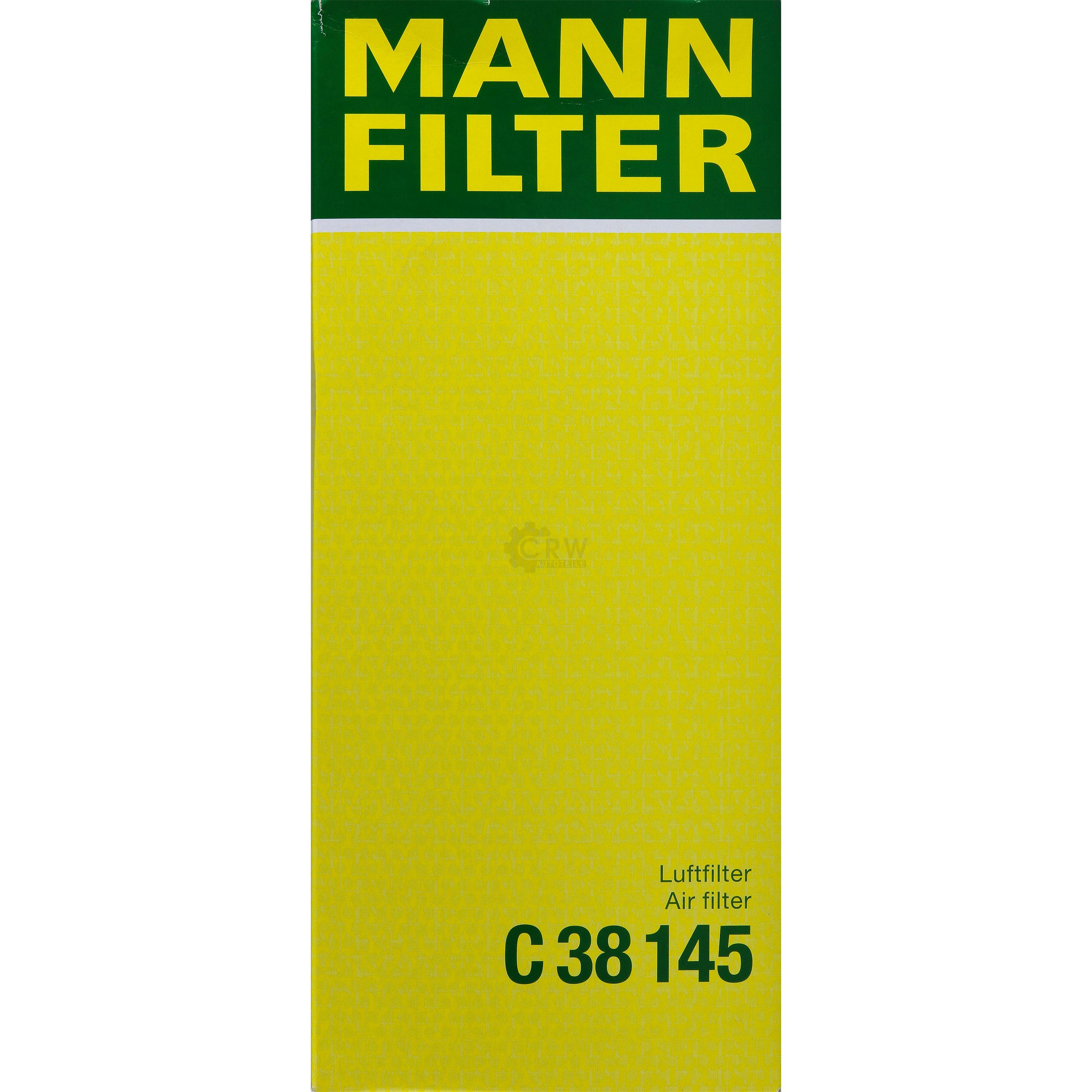 MANN-FILTER Luftfilter für Mercedes-Benz M-Klasse W163 ML 270 CDI C-Klasse W203