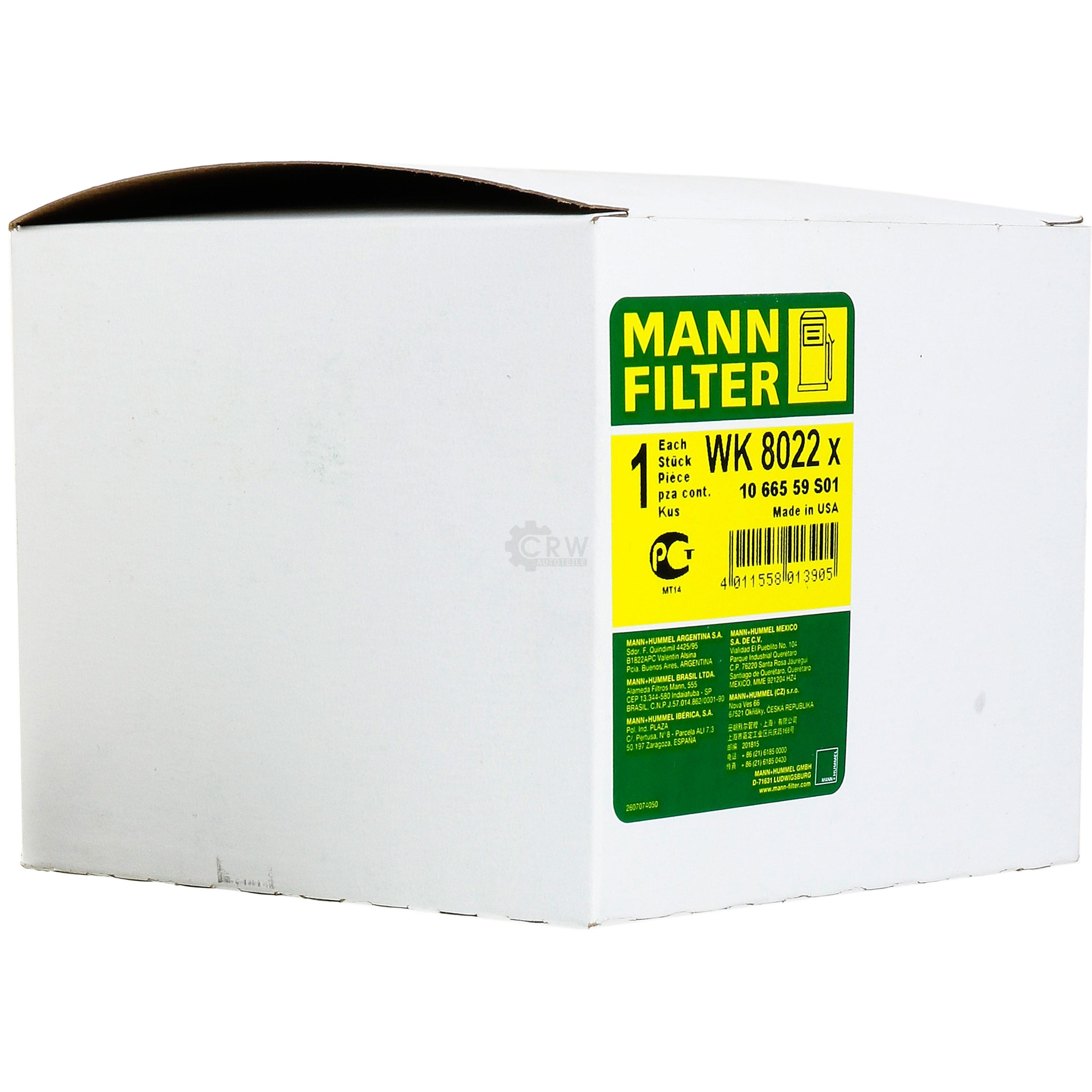 MANN-FILTER Kraftstofffilter WK 8022 Fuel Filter