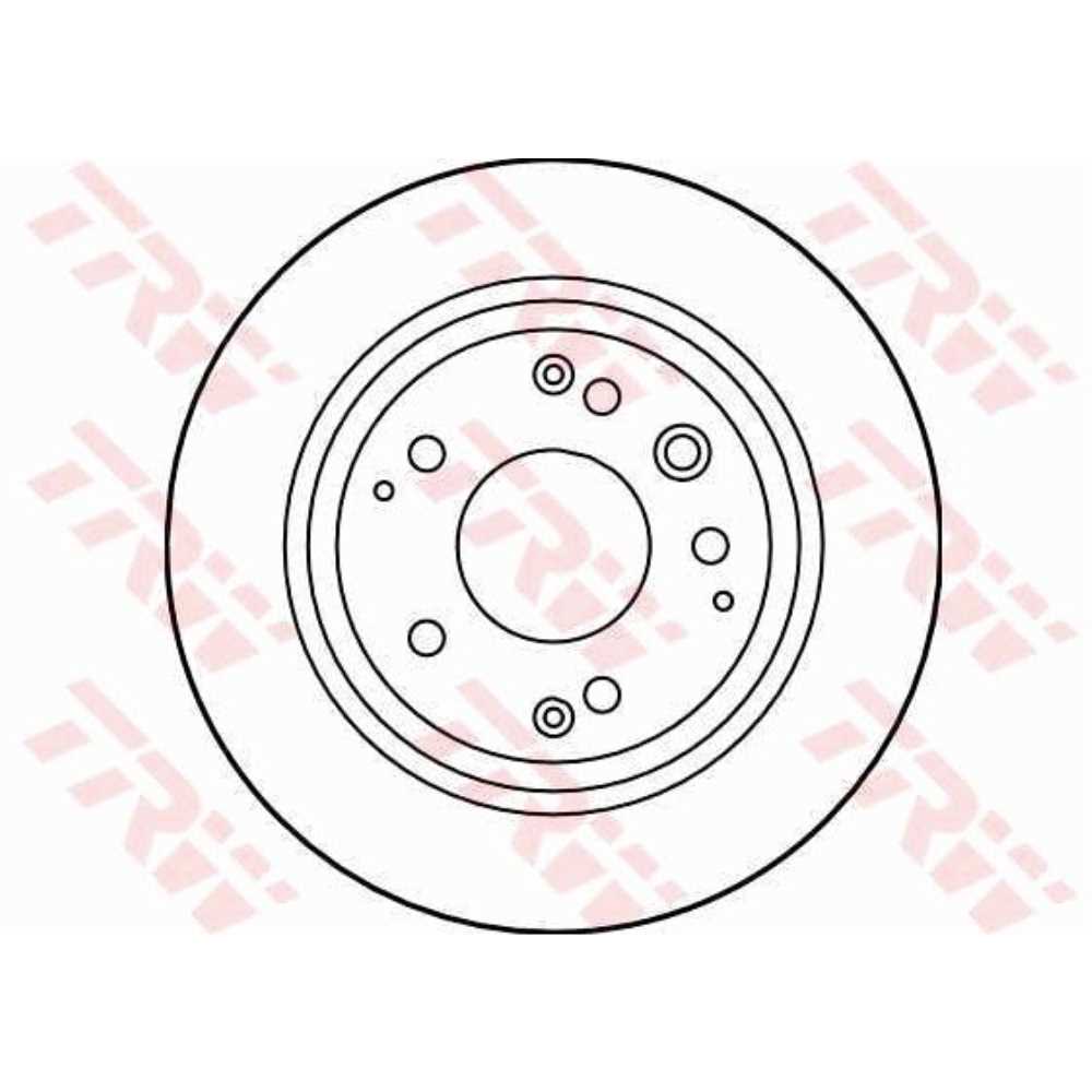 Bremsscheibe DF4005 hinten für Acura Legend II Coupe Honda Odyssey RB_ IV KB_ RA