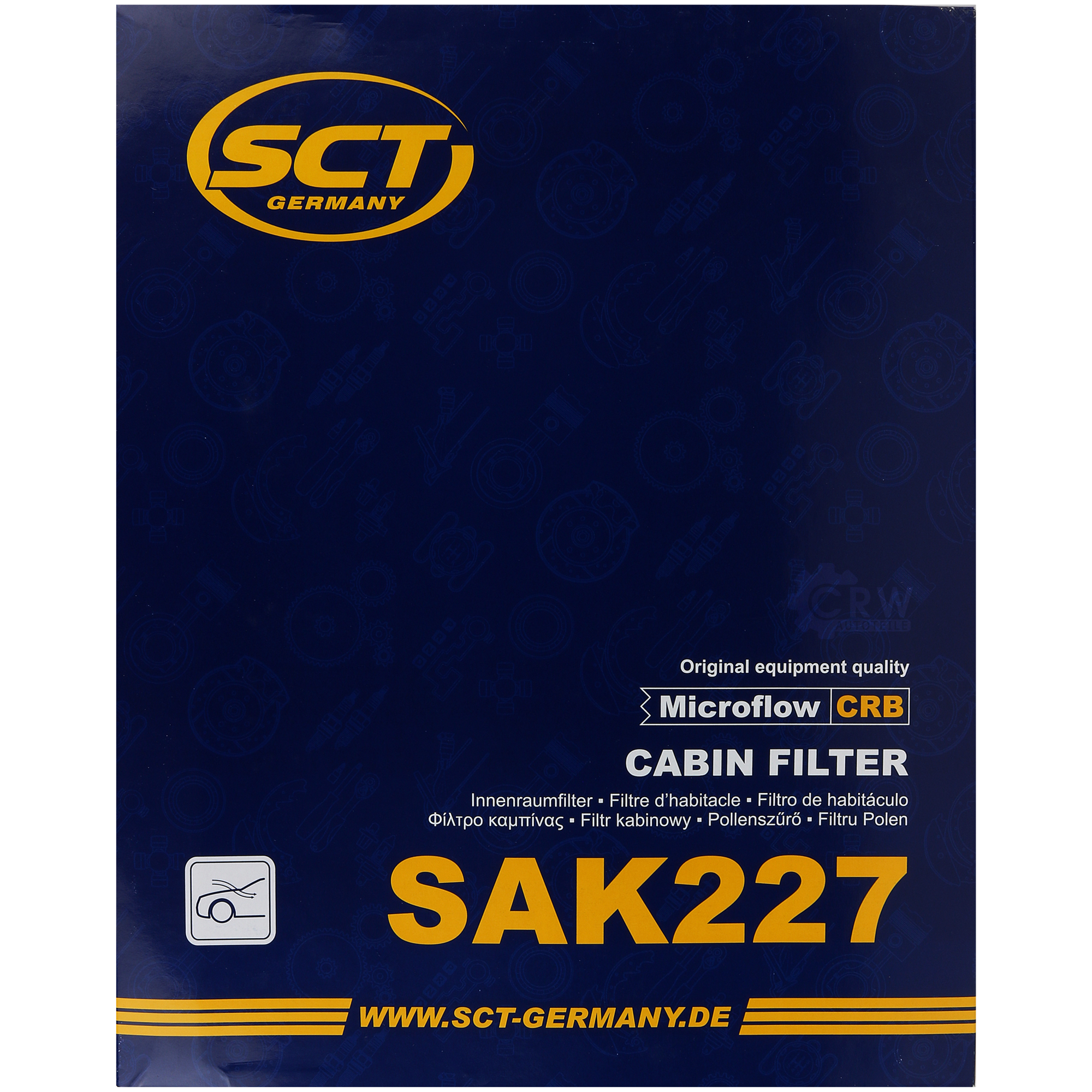 SCT Innenraumfilter Aktikohle Pollenfilter SAK 227