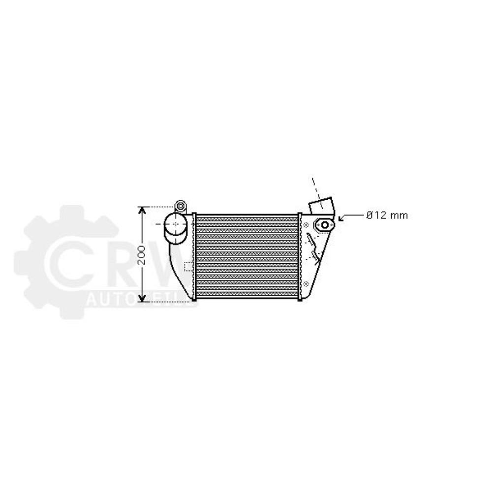 Ladeluftkühler Kühler Ladeluft für Audi TT 8N3 Roadster 8N9
