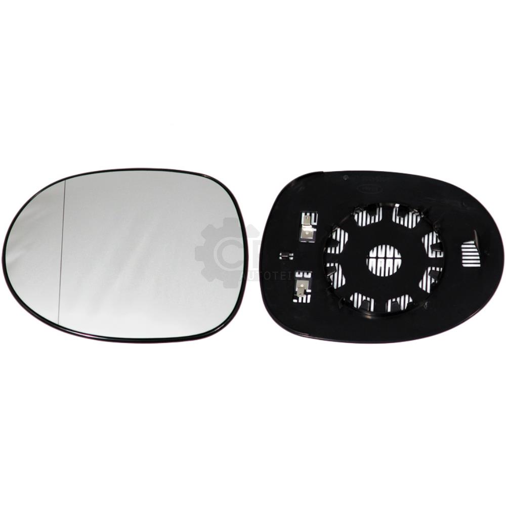 Spiegelglas + Haltefuss links für Honda CIVIC VIII Stufenheck (FD) asphärisch