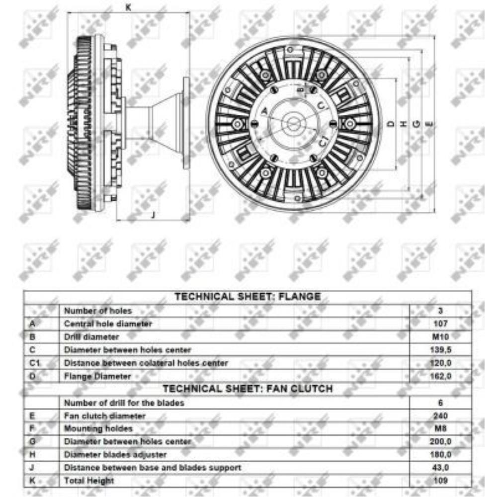 Kupplung Kühlerlüfter NRF 49082