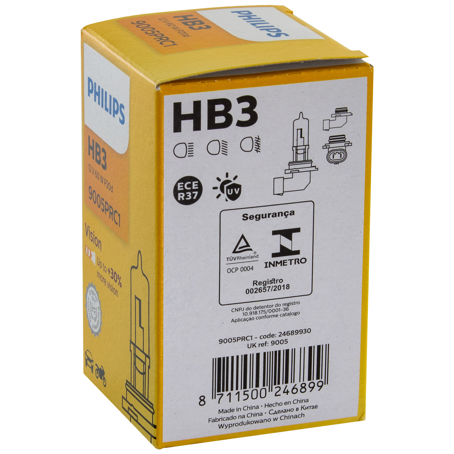 Philips Vision Lampe  HB3 12V 65W P20d