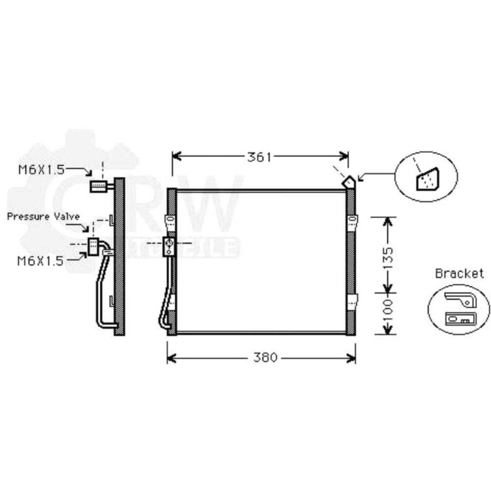 Kondensator Klimaanlage Klimakondensator für Honda Civic II Shuttle EG MA MB EJ