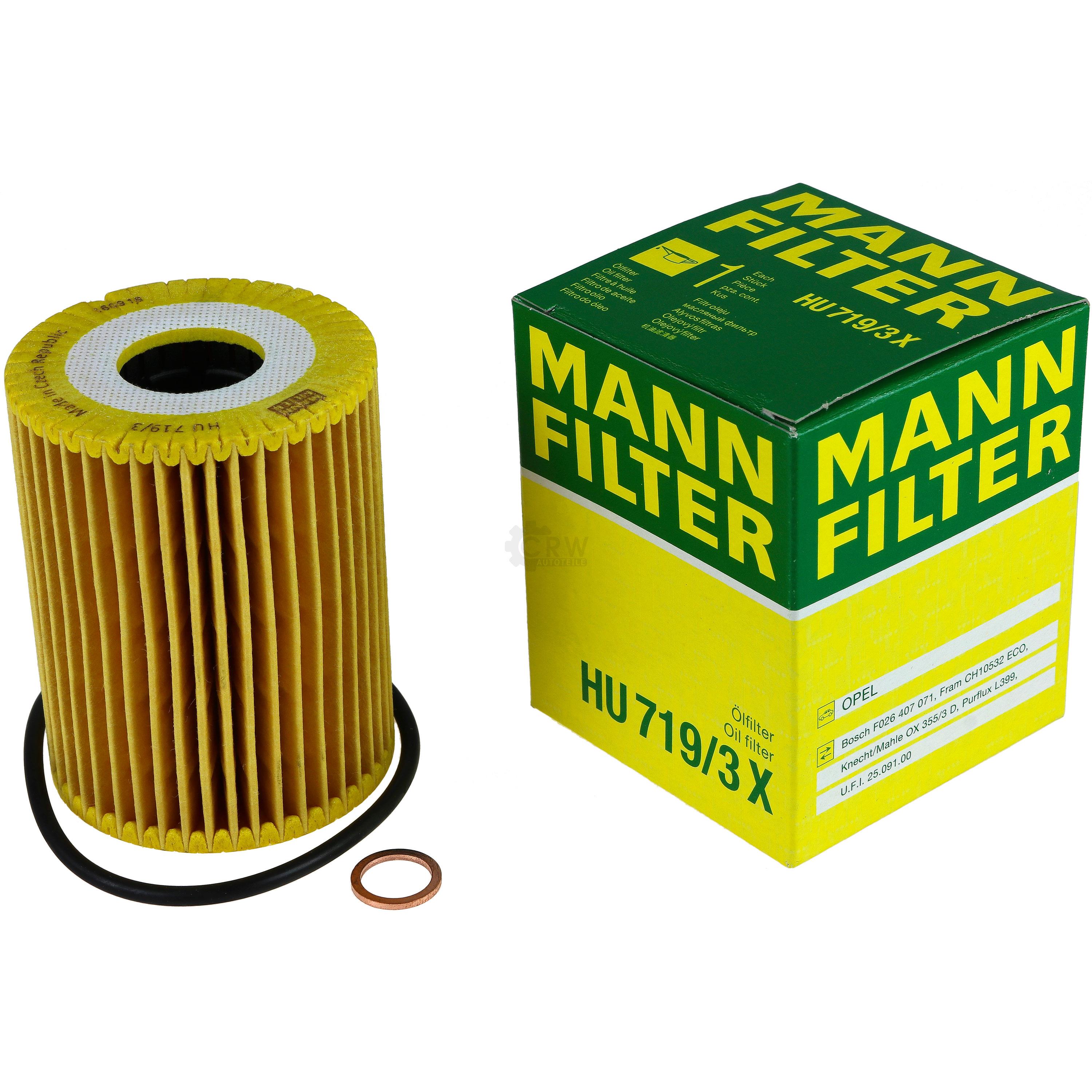 MANN-FILTER Ölfilter HU 719/3 x Oil Filter