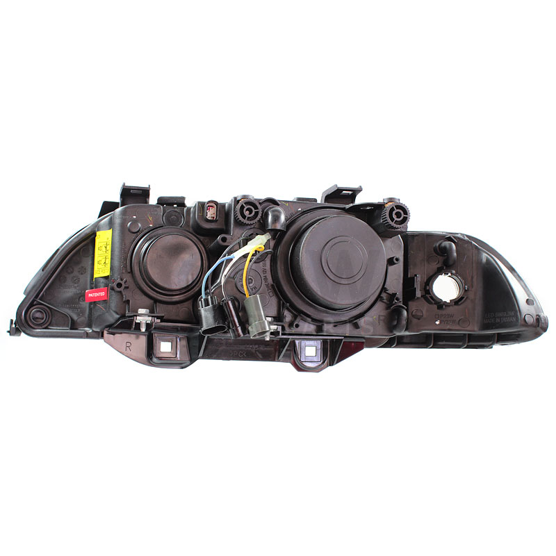 Scheinwerfer Set Angel Eyes für BMW 5er E39 Bj 95-00 inkl. Philips H7+H7+Motoren