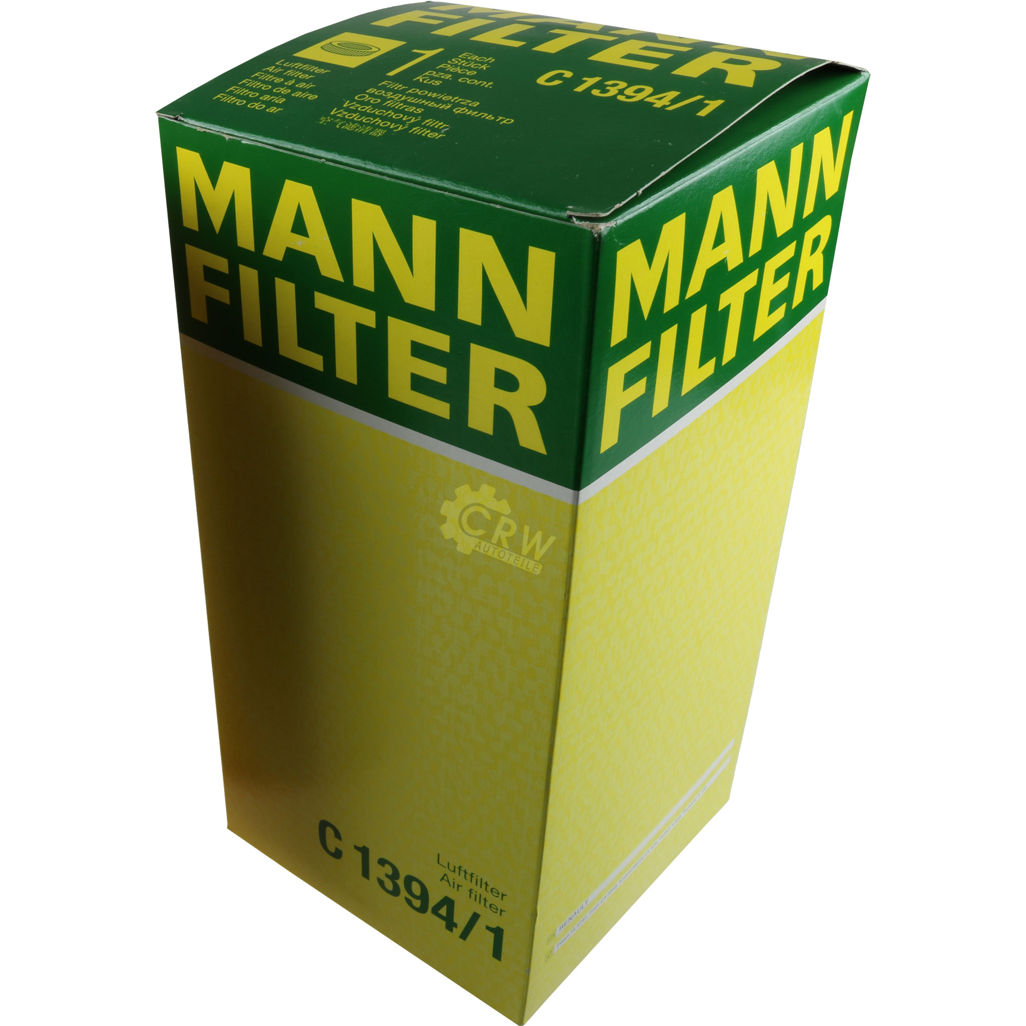 MANN-FILTER Luftfilter für Renault 19 II Cabriolet D53_ 853_ 1.7 BB_ CB_ 2.0
