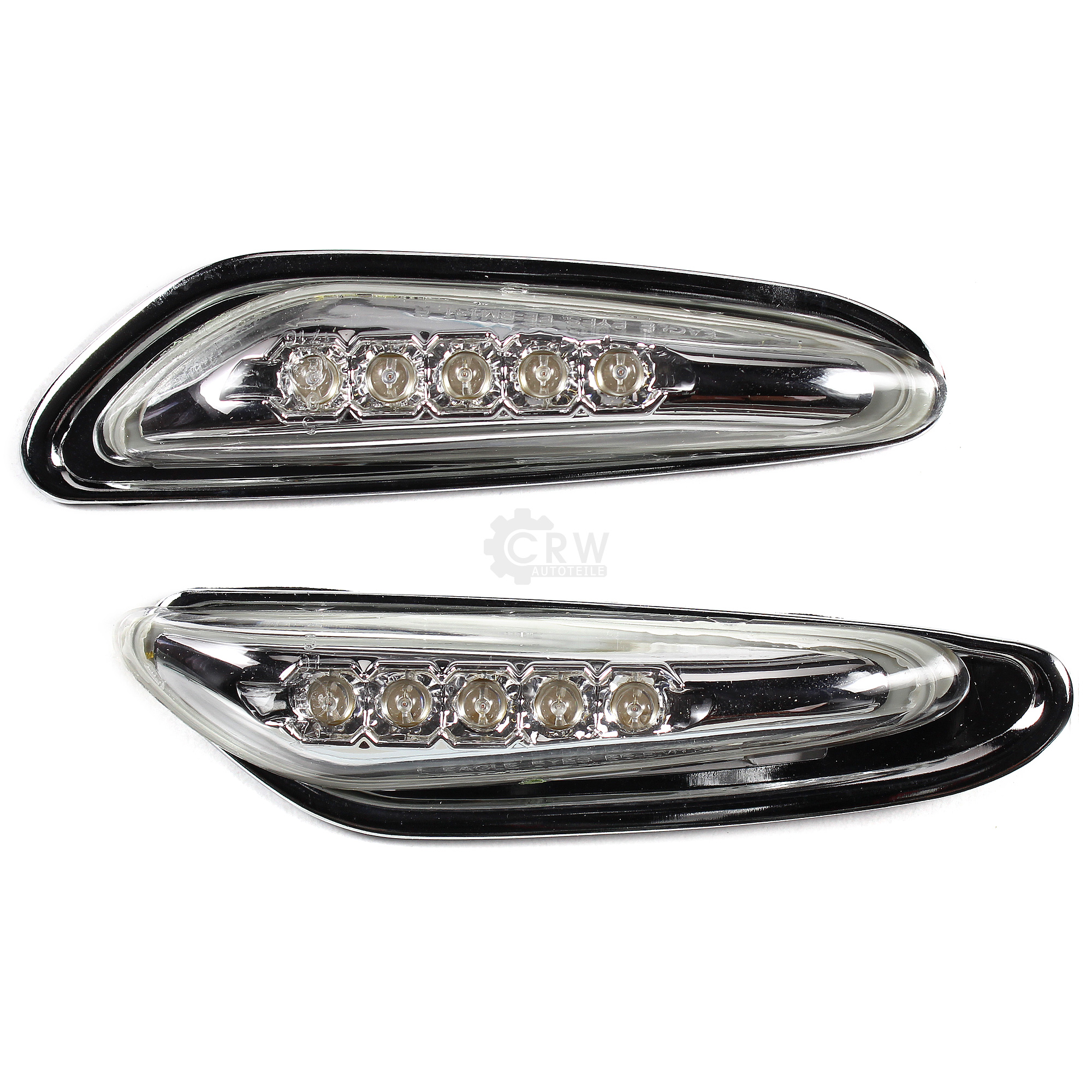 LED Seitenblinker Set Satz für BMW E46 E60 E61 X3 E83 in chrom klar
