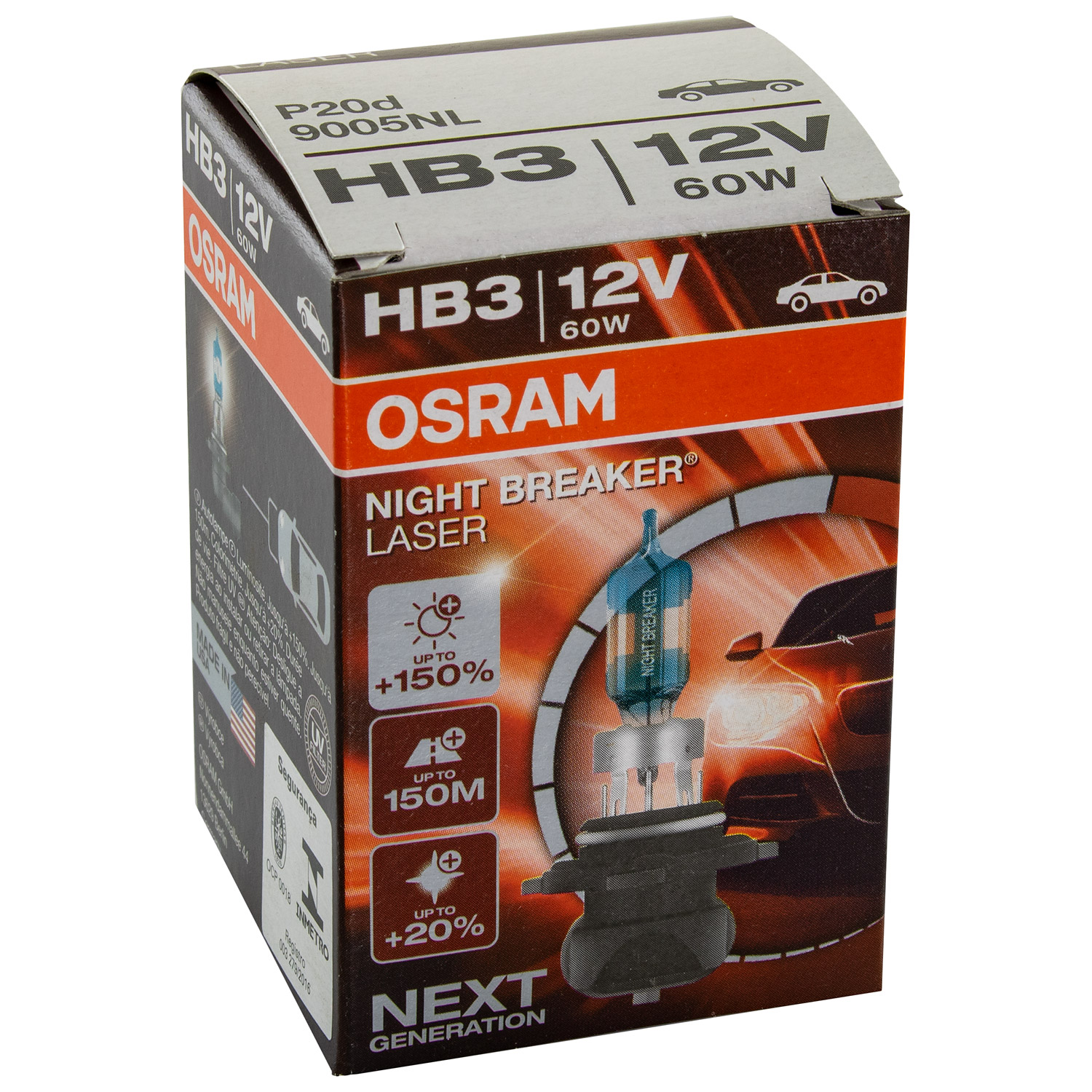 OSRAM NIGHT BREAKER® LASER Next Generation HB3 9005NL