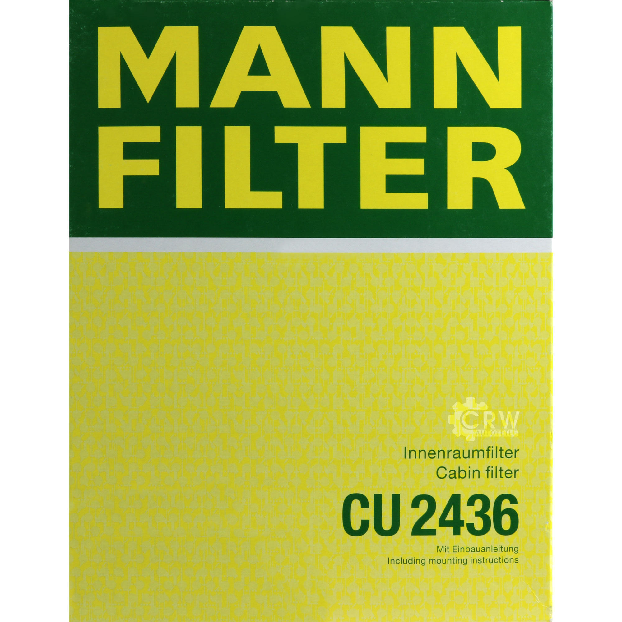 MANN-FILTER Innenraumfilter Pollenfilter CU 2436