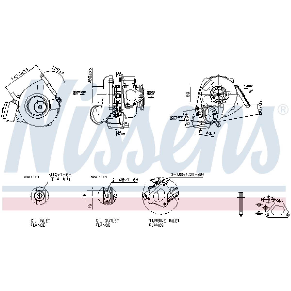 Lader Aufladung 93215 für Mercedes-Benz Sprinter 3-T Bus 903 5-T Pritsche/Fahrgestell 905