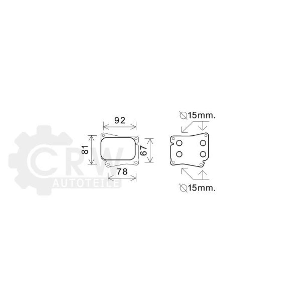 Ölkühler Motoröl für Mercedes C-Klasse W203 W204 T-Model S203 S204