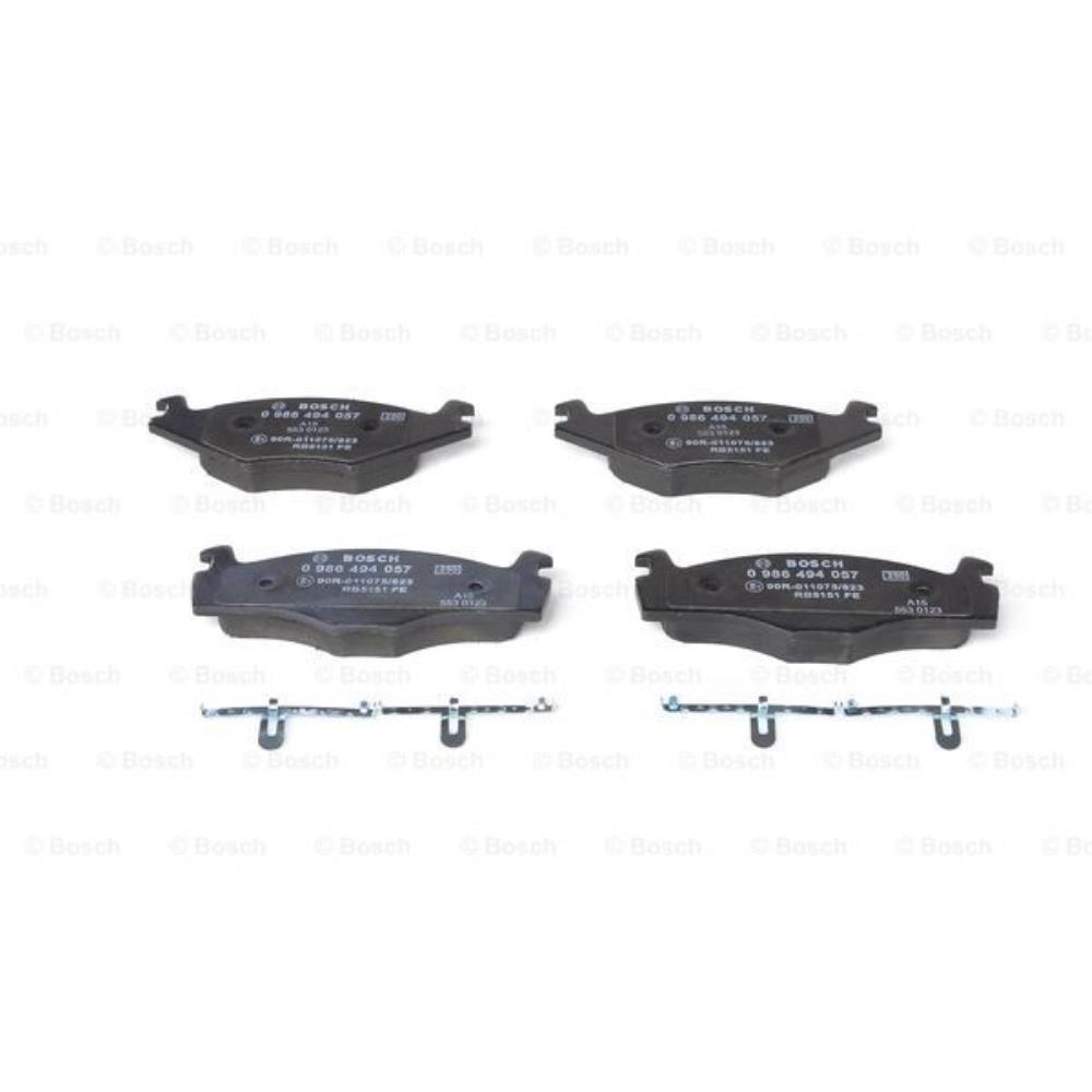 BOSCH Satz Bremsen Bremsbeläge + Bremsscheiben Voll vorne für VW Polo 6N1