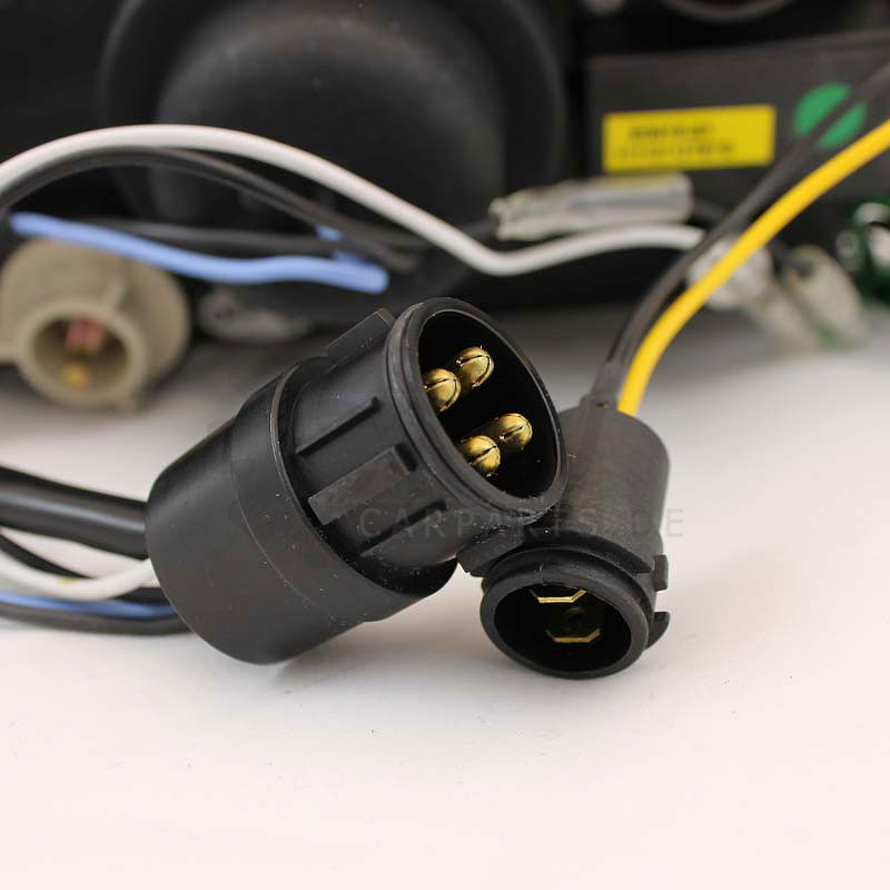 Scheinwerfer Set für Audi 80 B4 Typ 8C Bj. 91-94 LED Dragon Lights klar/chrom