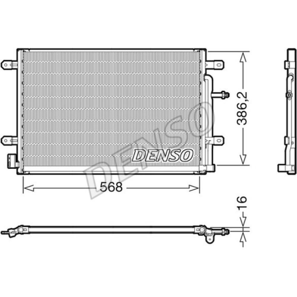 Kondensator Klimaanlage DCN02038 für Audi A4 Cabriolet 8H7 B6 8HE B7 8EC 8K2 B8