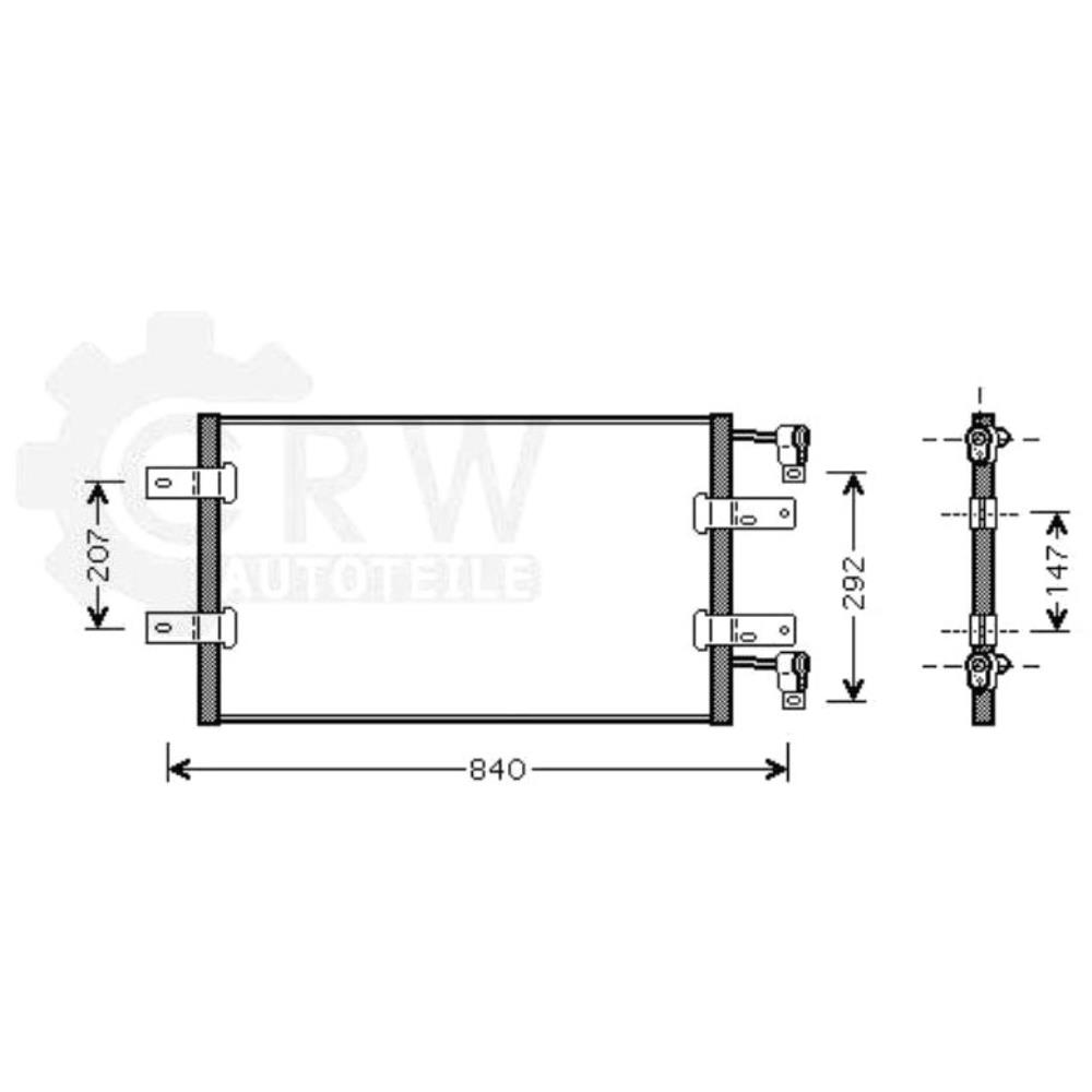 Kondensator Klimaanlage Klimakondensator für Renault Nissan Opel Vivaro  FL JL