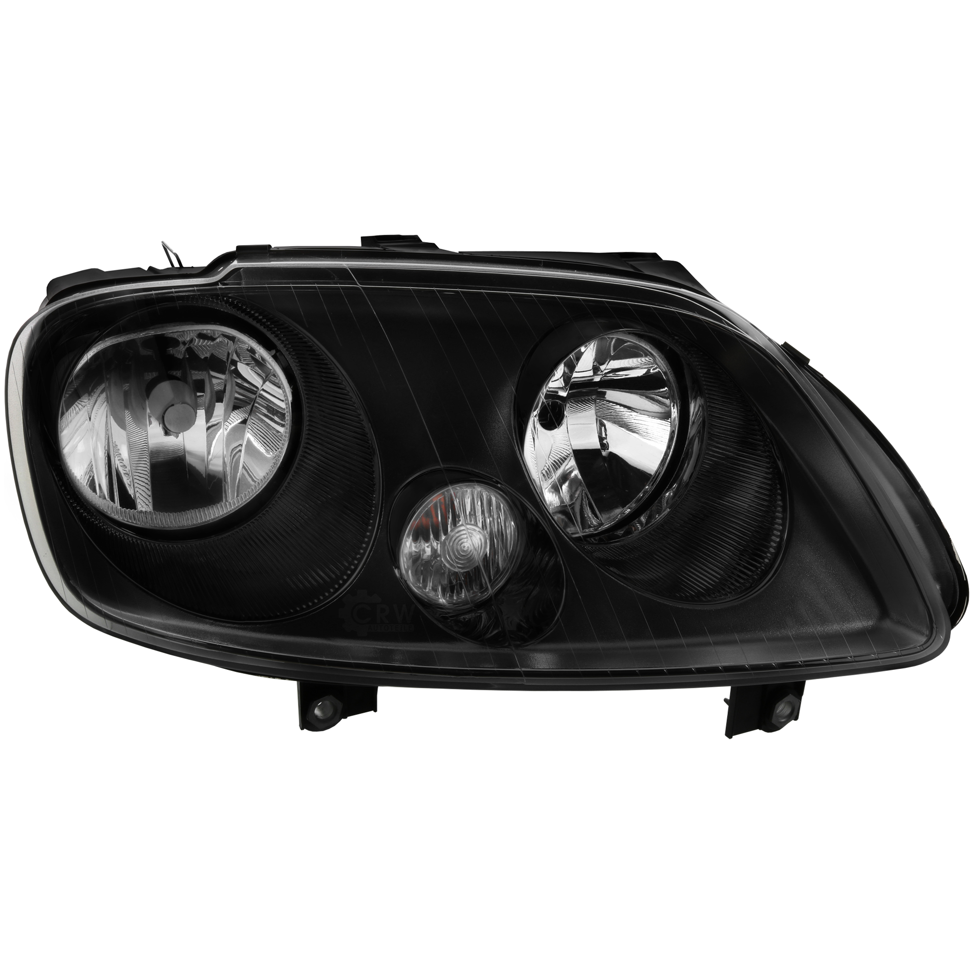 Scheinwerfer rechts für VW Caddy III Bj. 04-10  Touran Bj 03-06 schwarz H7+H1
