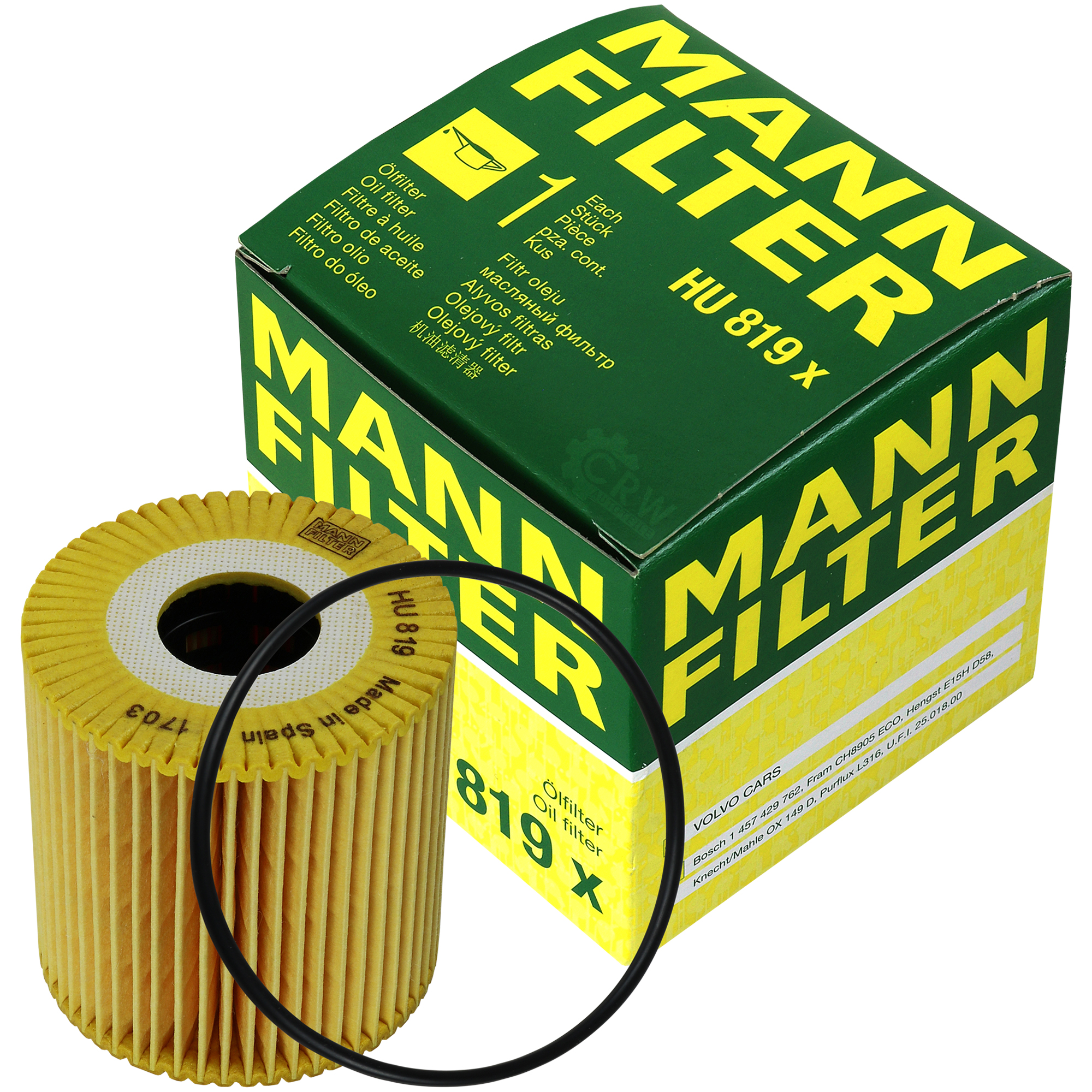 MANN-FILTER Ölfilter HU 819 x Oil Filter